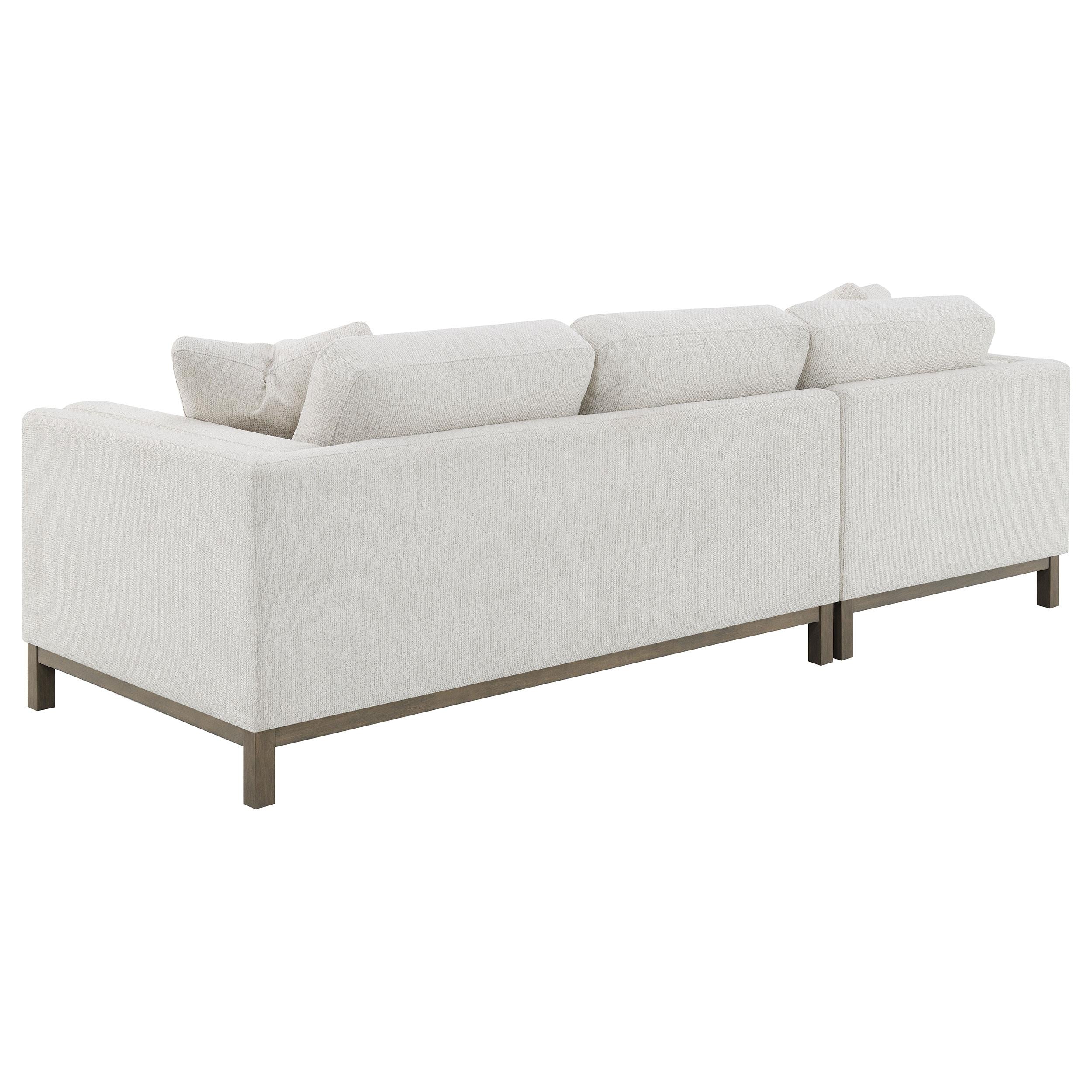  Coaster Furniture Geneva 551777 Boucle Upholstered Sectional Chaise Sofa - Sand IMAGE 12