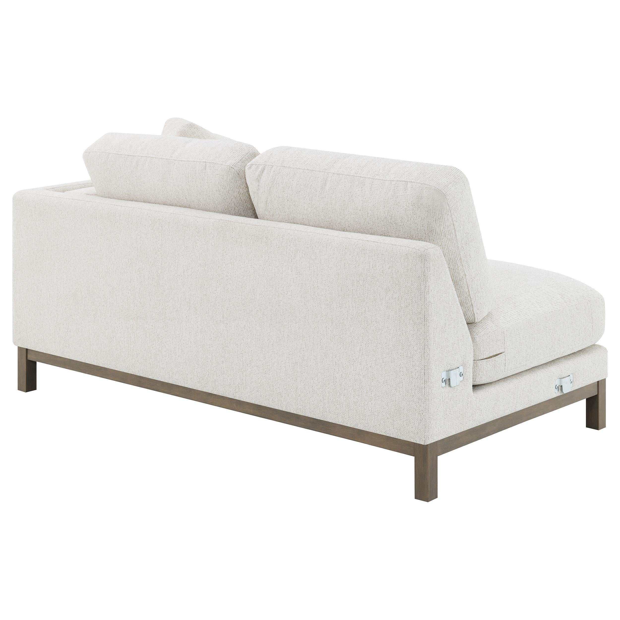  Coaster Furniture Geneva 551777 Boucle Upholstered Sectional Chaise Sofa - Sand IMAGE 16