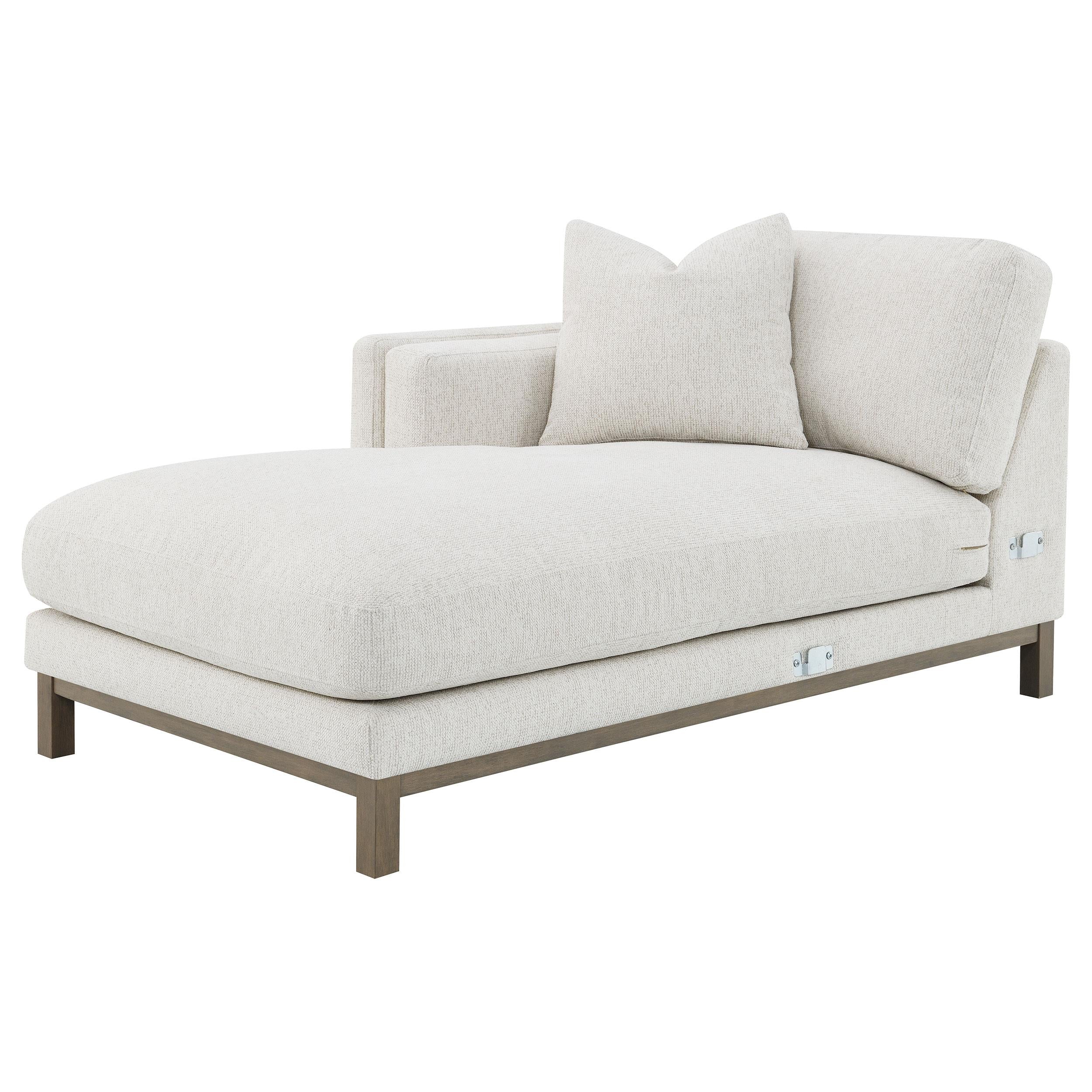  Coaster Furniture Geneva 551777 Boucle Upholstered Sectional Chaise Sofa - Sand IMAGE 5