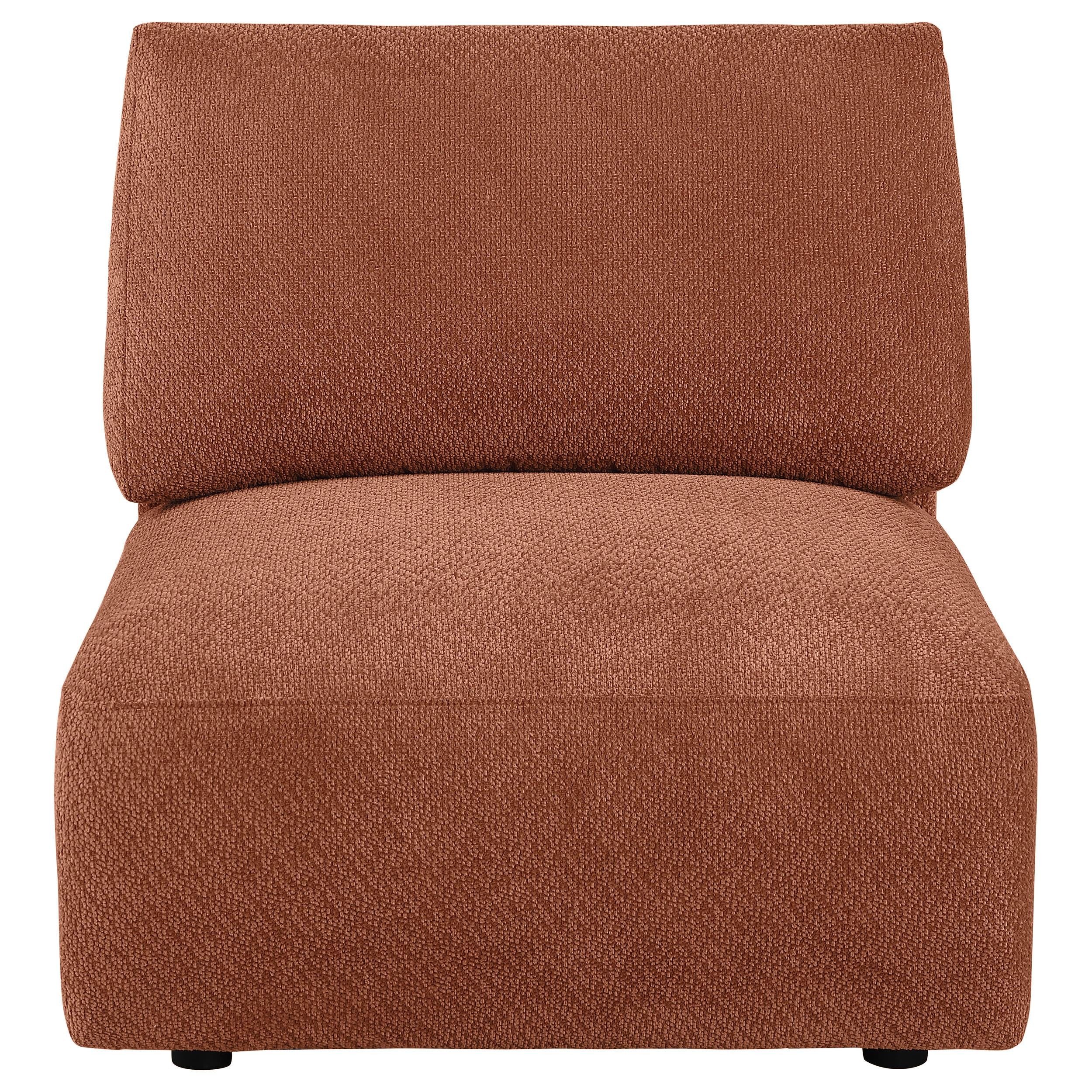  Coaster Furniture Elysia 551891 Chenille Upholstered Modular Armless Chair - Coral IMAGE 9