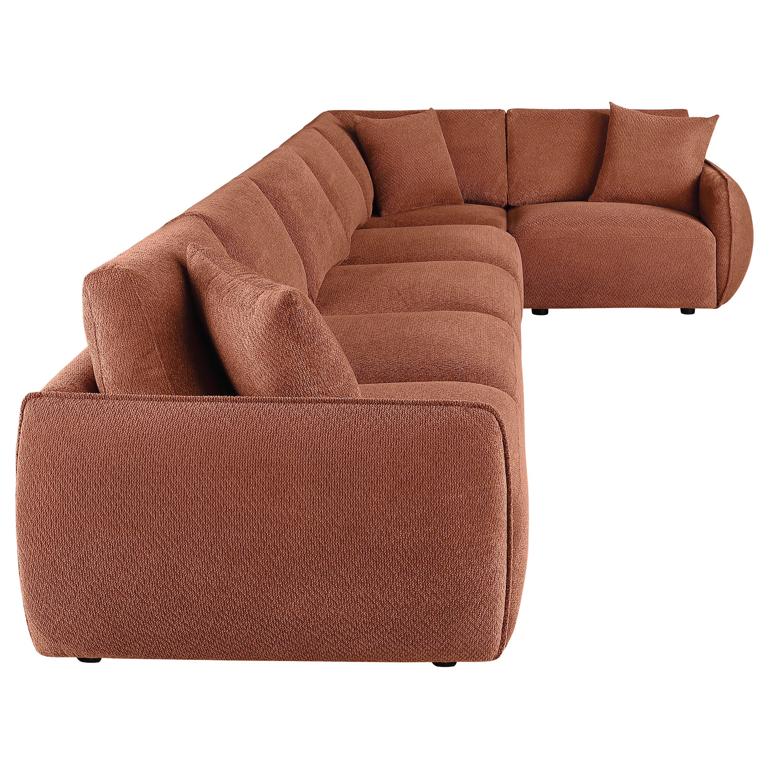  Coaster Furniture Elysia 551891-SET 6-piece Chenille Upholstered Modular Sectional Sofa - Coral IMAGE 10