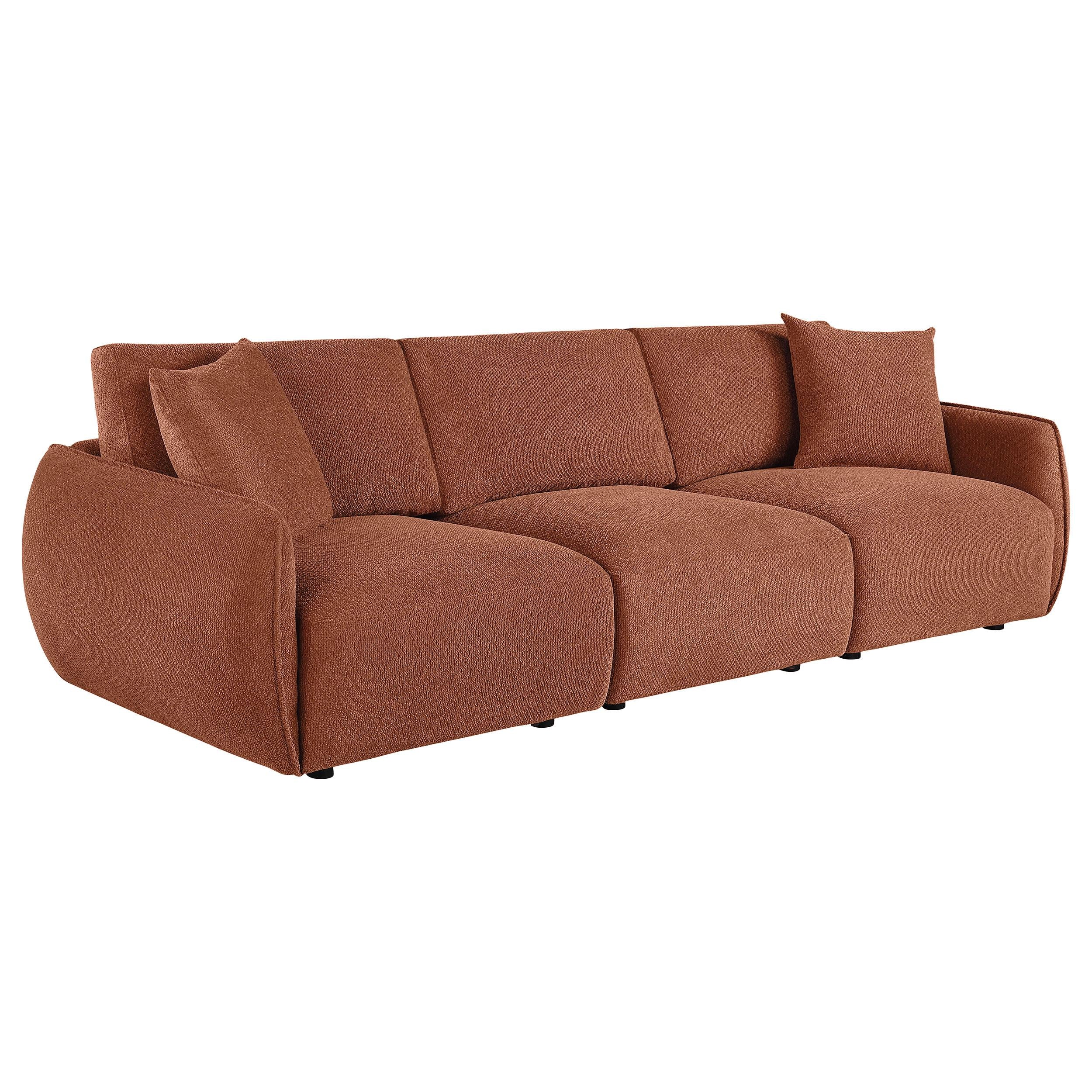  Coaster Furniture Elysia 551891-SOFA Chenille Upholstered Modular Lounge Sofa - Coral IMAGE 2