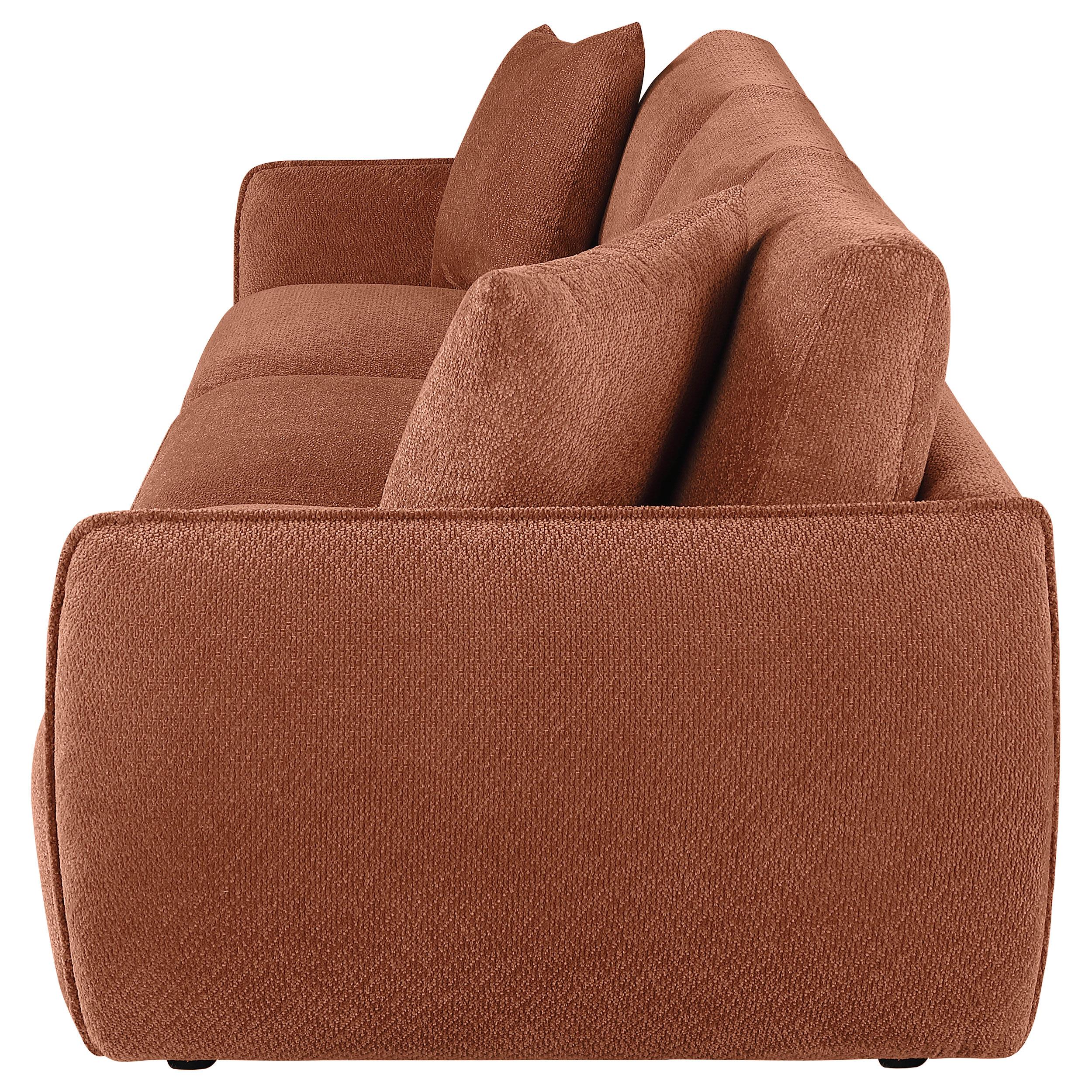  Coaster Furniture Elysia 551891-SOFA Chenille Upholstered Modular Lounge Sofa - Coral IMAGE 5