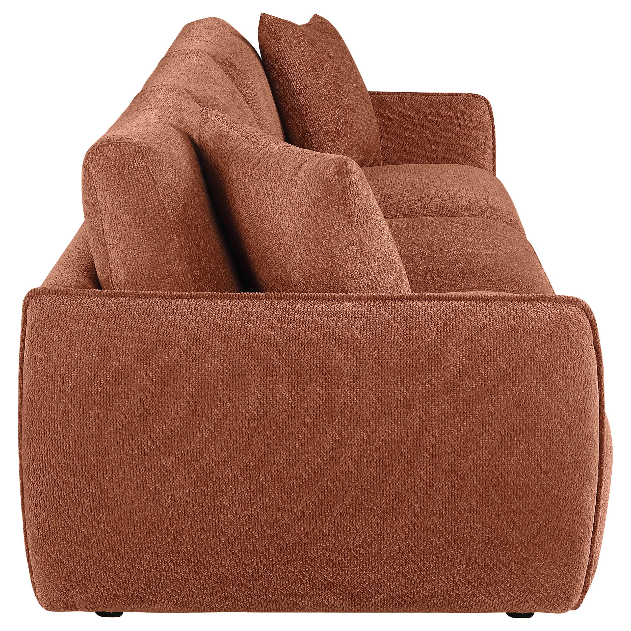  Coaster Furniture Elysia 551891-SOFA Chenille Upholstered Modular Lounge Sofa - Coral IMAGE 6