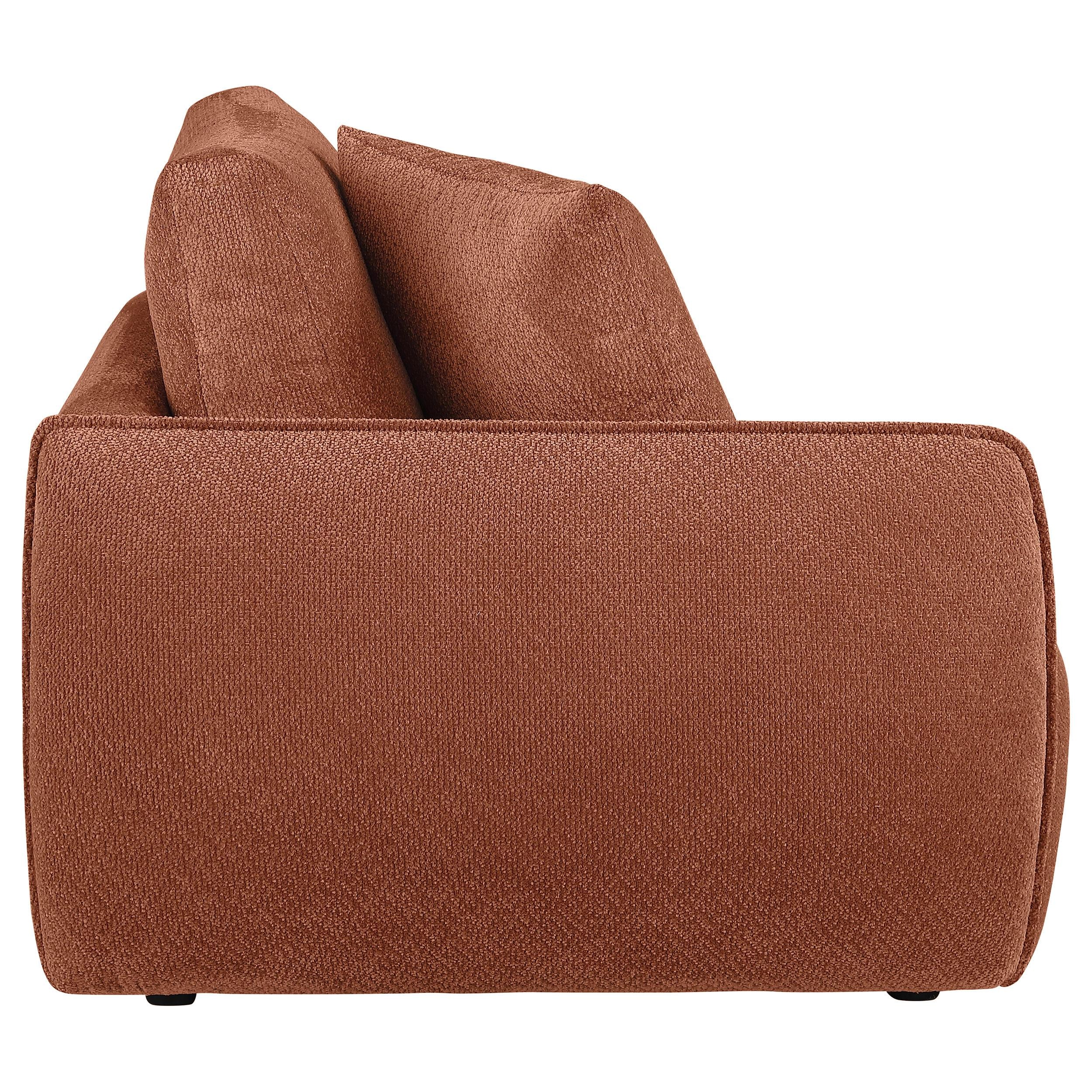  Coaster Furniture Elysia 551894LAF Chenille Upholstered Modular LAF Chair - Coral IMAGE 3