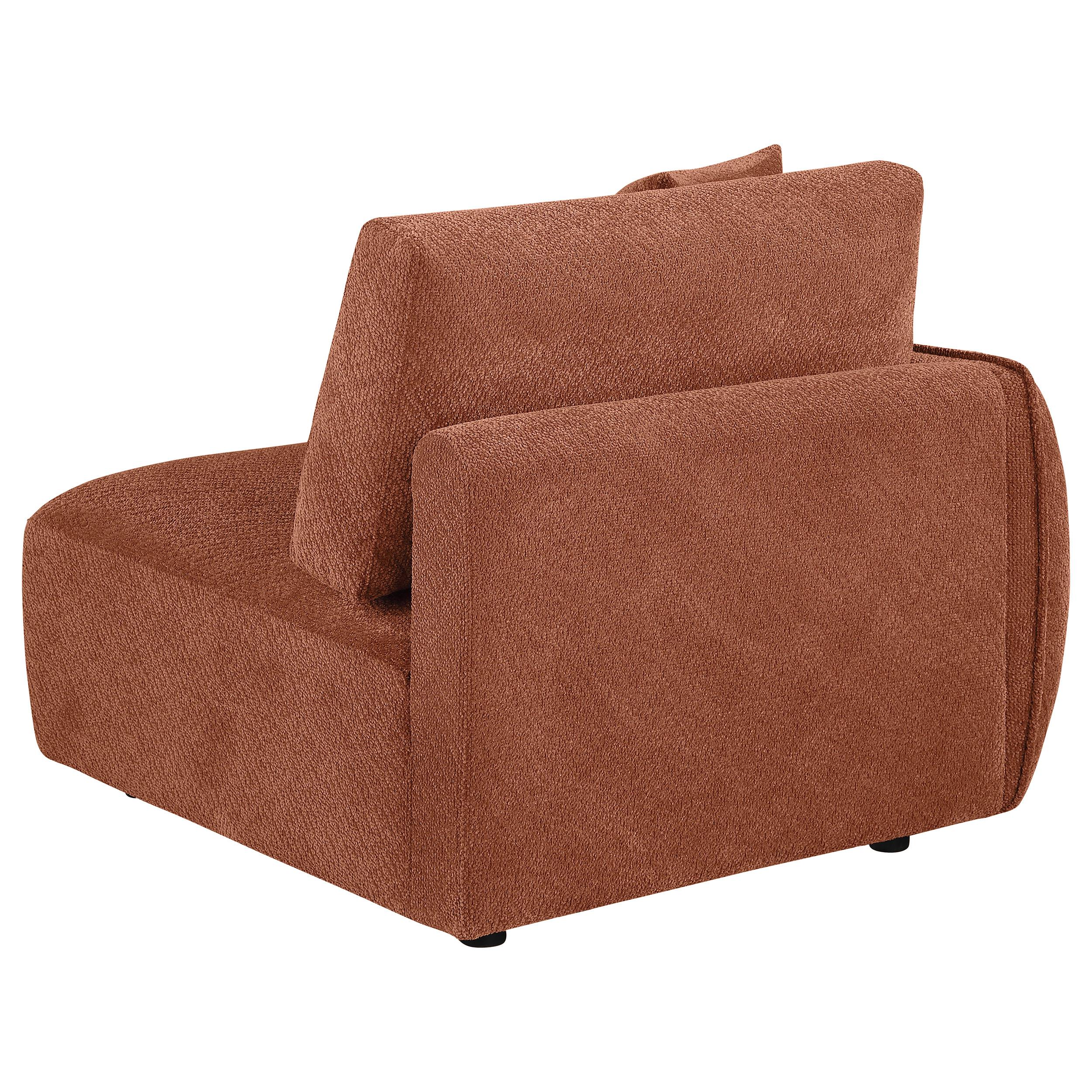  Coaster Furniture Elysia 551894LAF Chenille Upholstered Modular LAF Chair - Coral IMAGE 4