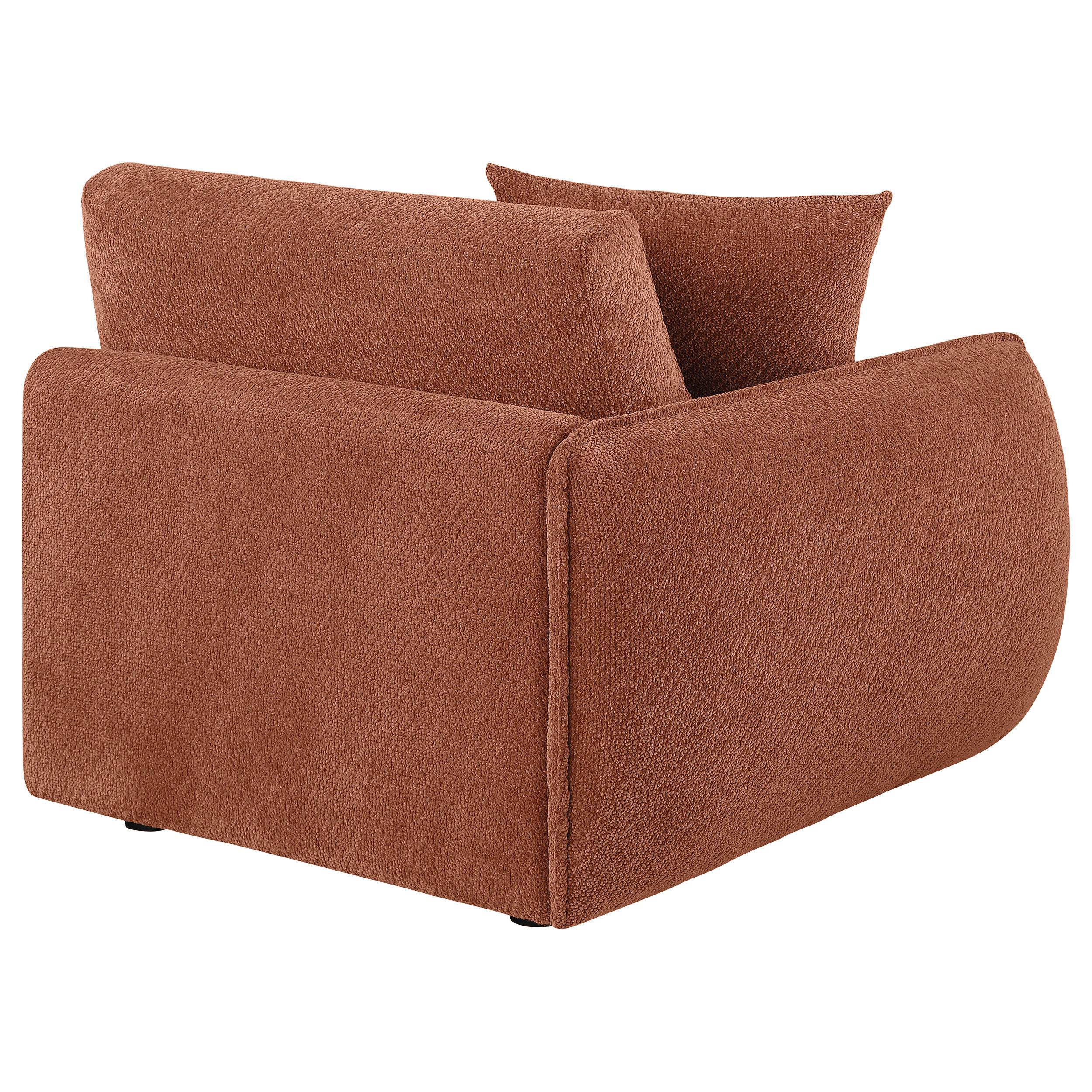  Coaster Furniture Elysia 551894LAF Chenille Upholstered Modular LAF Chair - Coral IMAGE 5