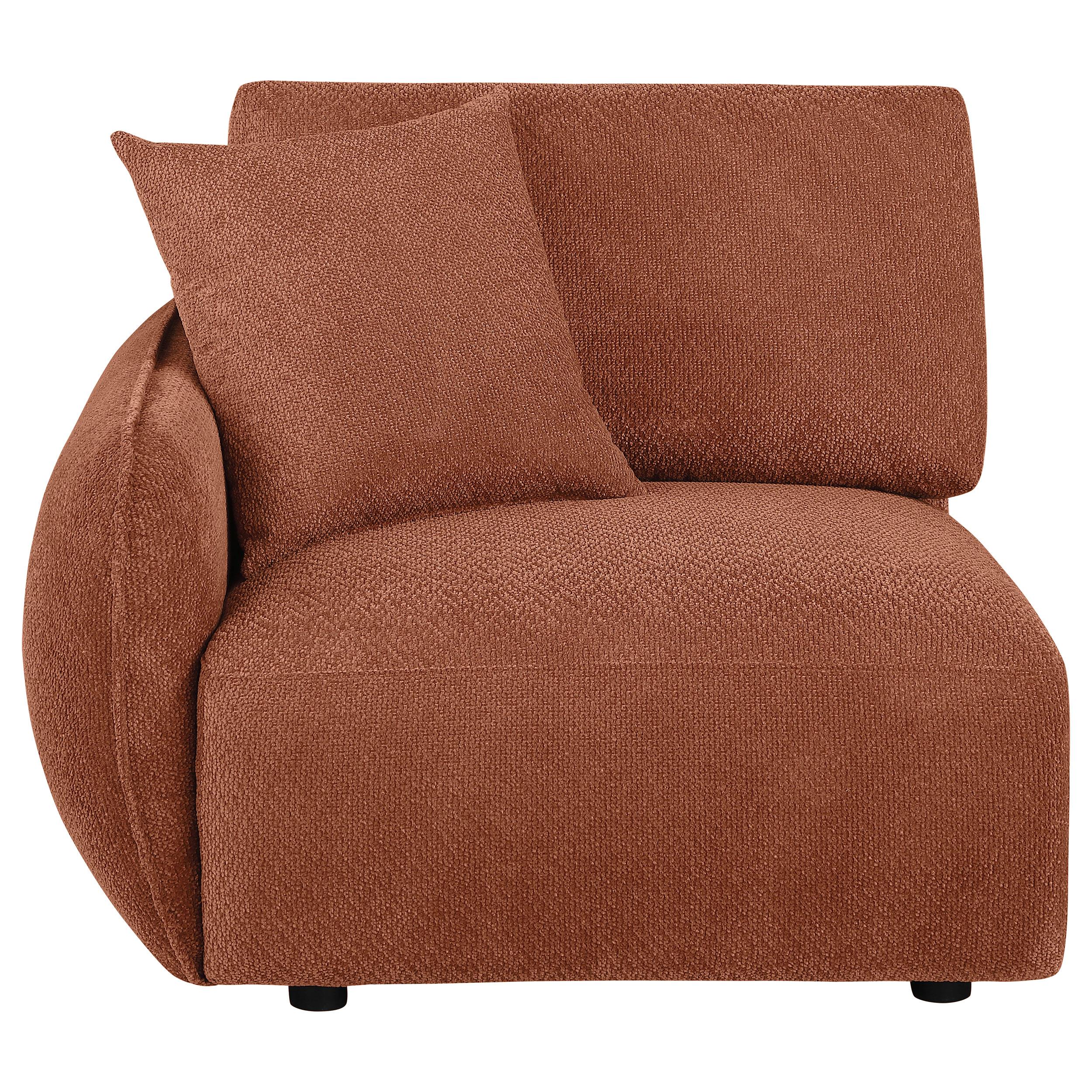  Coaster Furniture Elysia 551894LAF Chenille Upholstered Modular LAF Chair - Coral IMAGE 8