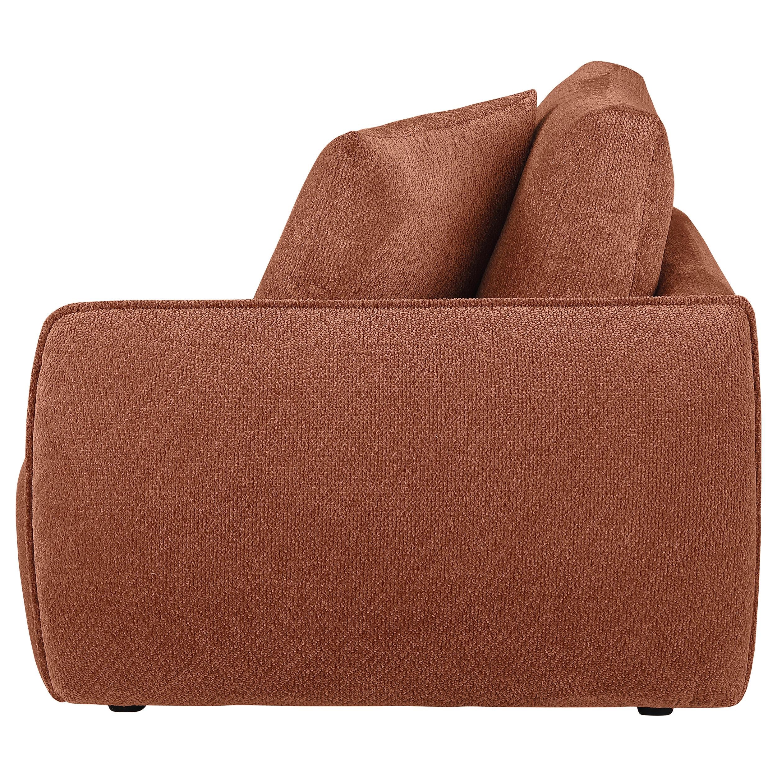  Coaster Furniture Elysia 551894RAF Chenille Upholstered Modular RAF Chair - Coral IMAGE 2