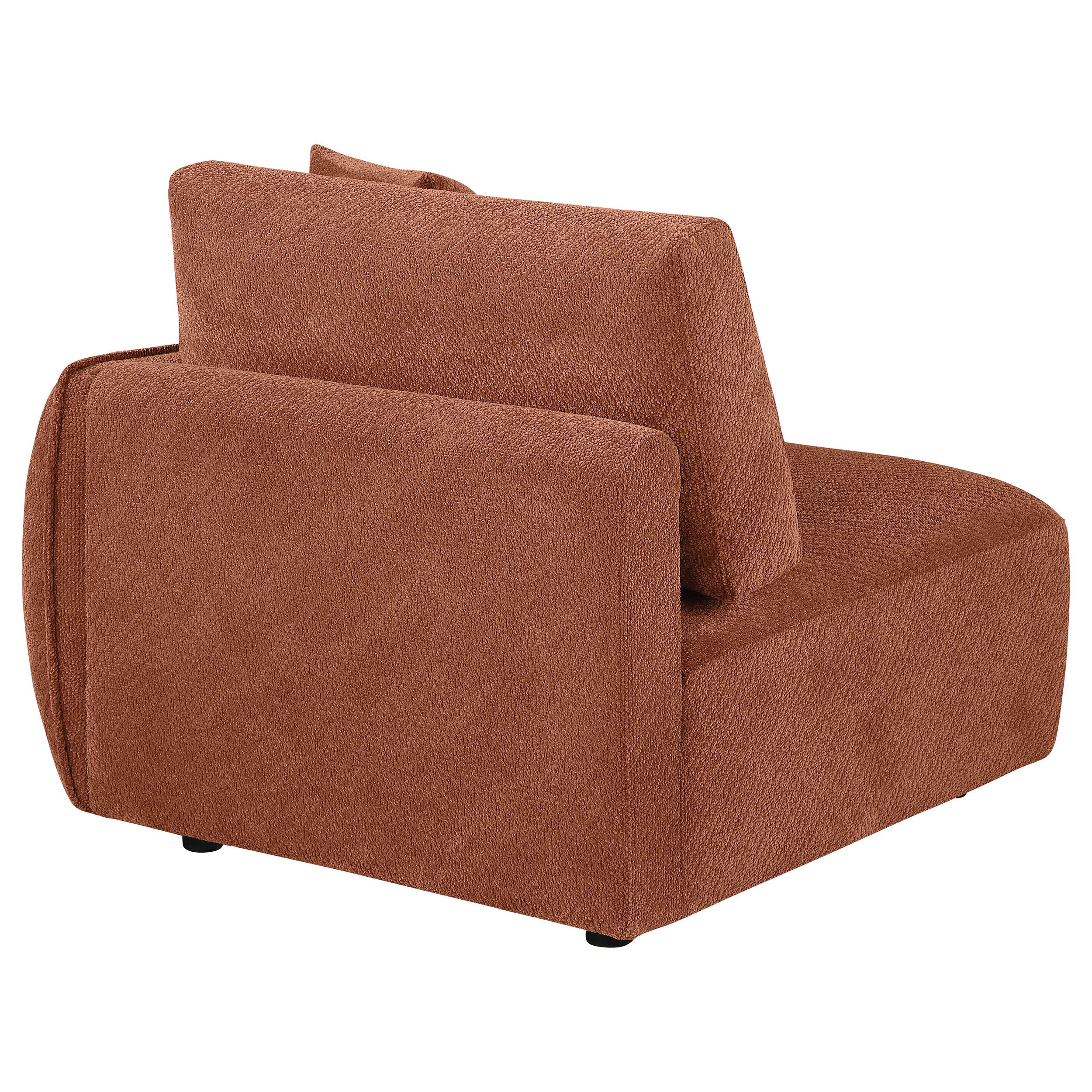  Coaster Furniture Elysia 551894RAF Chenille Upholstered Modular RAF Chair - Coral IMAGE 4