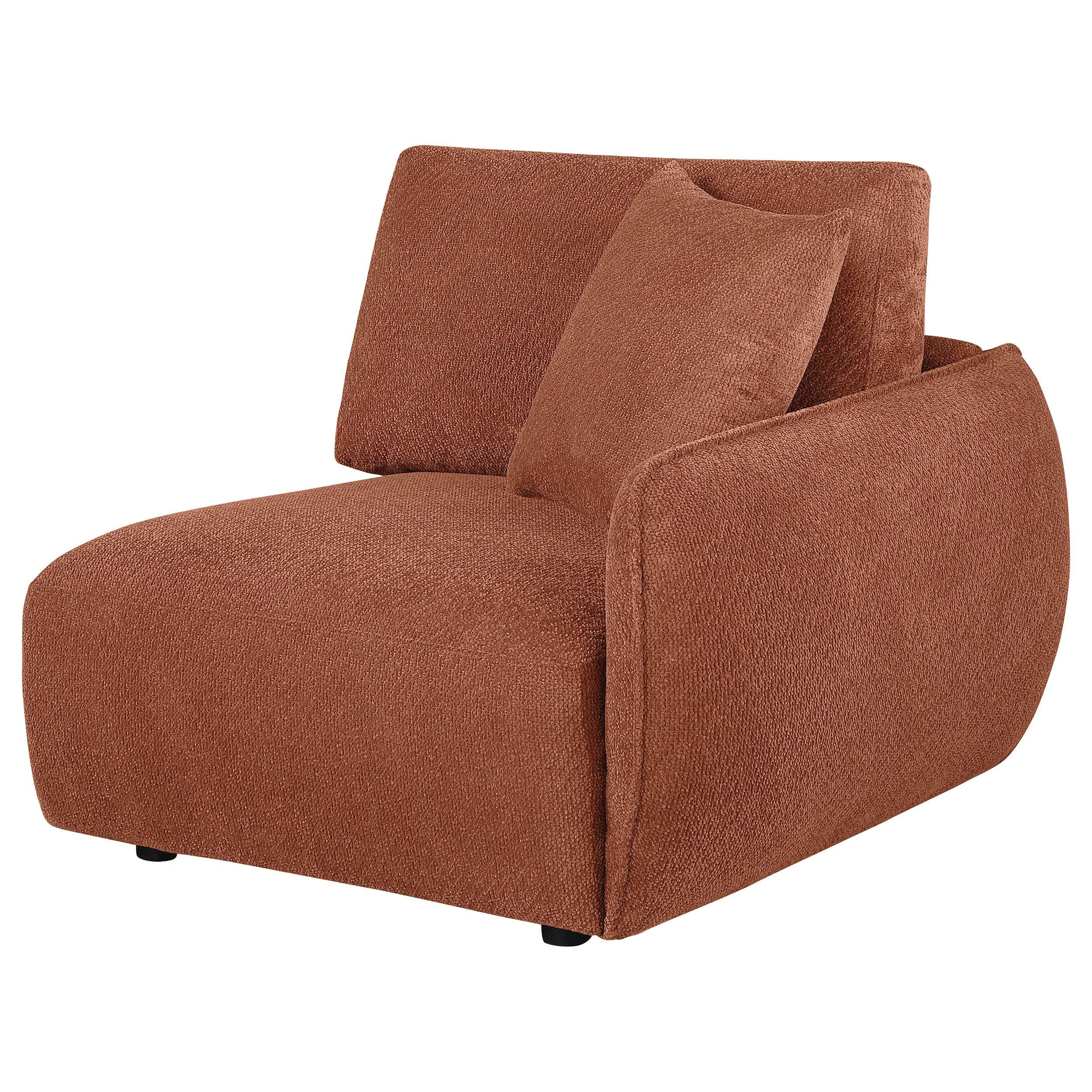  Coaster Furniture Elysia 551894RAF Chenille Upholstered Modular RAF Chair - Coral IMAGE 6