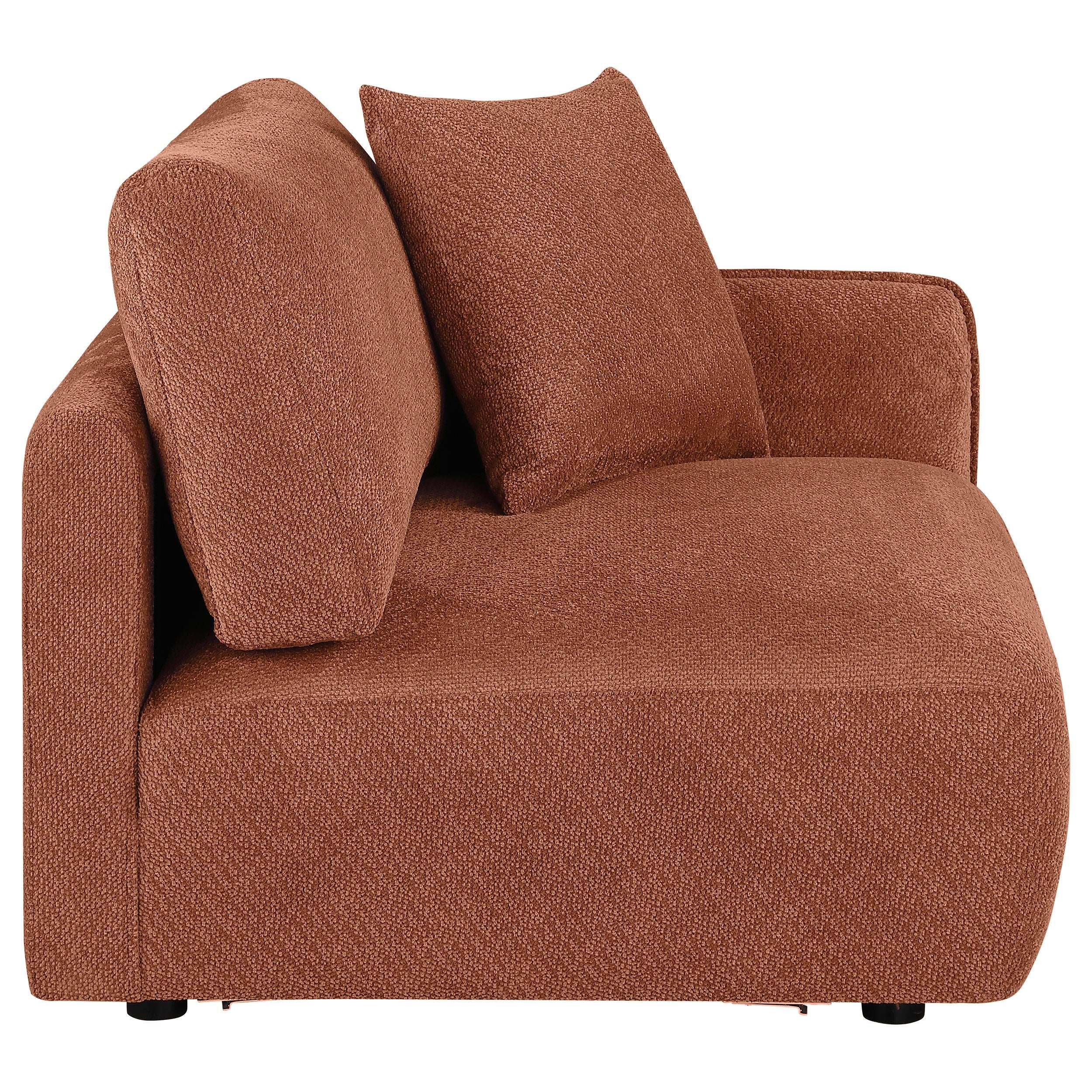  Coaster Furniture Elysia 551894RAF Chenille Upholstered Modular RAF Chair - Coral IMAGE 9