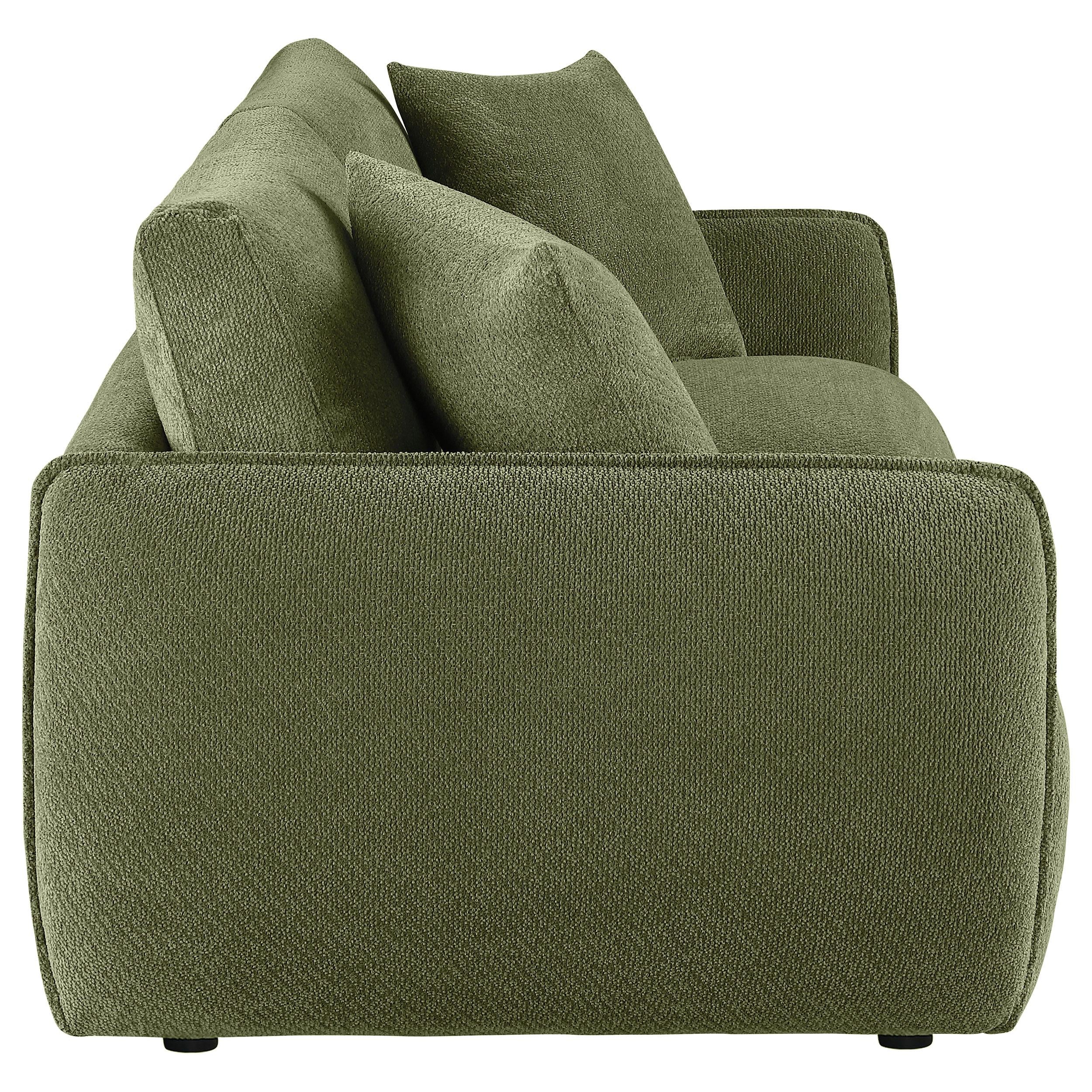  Coaster Furniture Elysia 551895-LOVE Chenille Upholstered Modular Lounge Loveseat - Green IMAGE 7