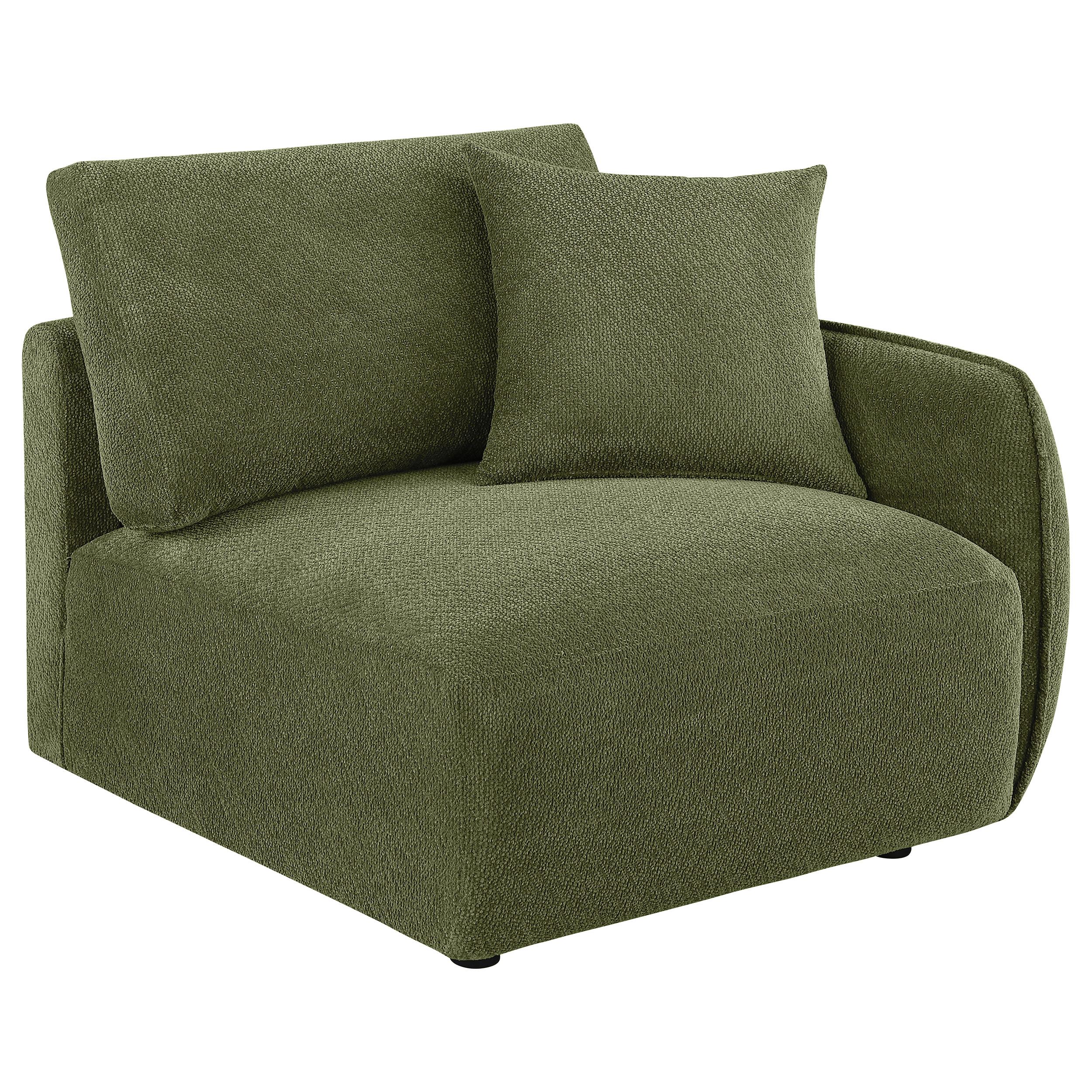  Coaster Furniture Elysia 551895-SET 6-piece Chenille Upholstered Modular Sectional Sofa - Green IMAGE 8