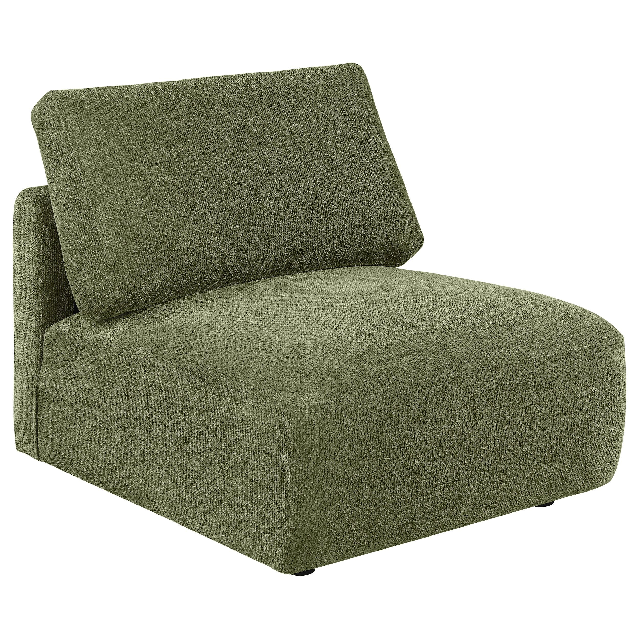  Coaster Furniture Elysia 551895-SETA 5-piece Chenille Upholstered Modular Sectional Sofa - Green IMAGE 11