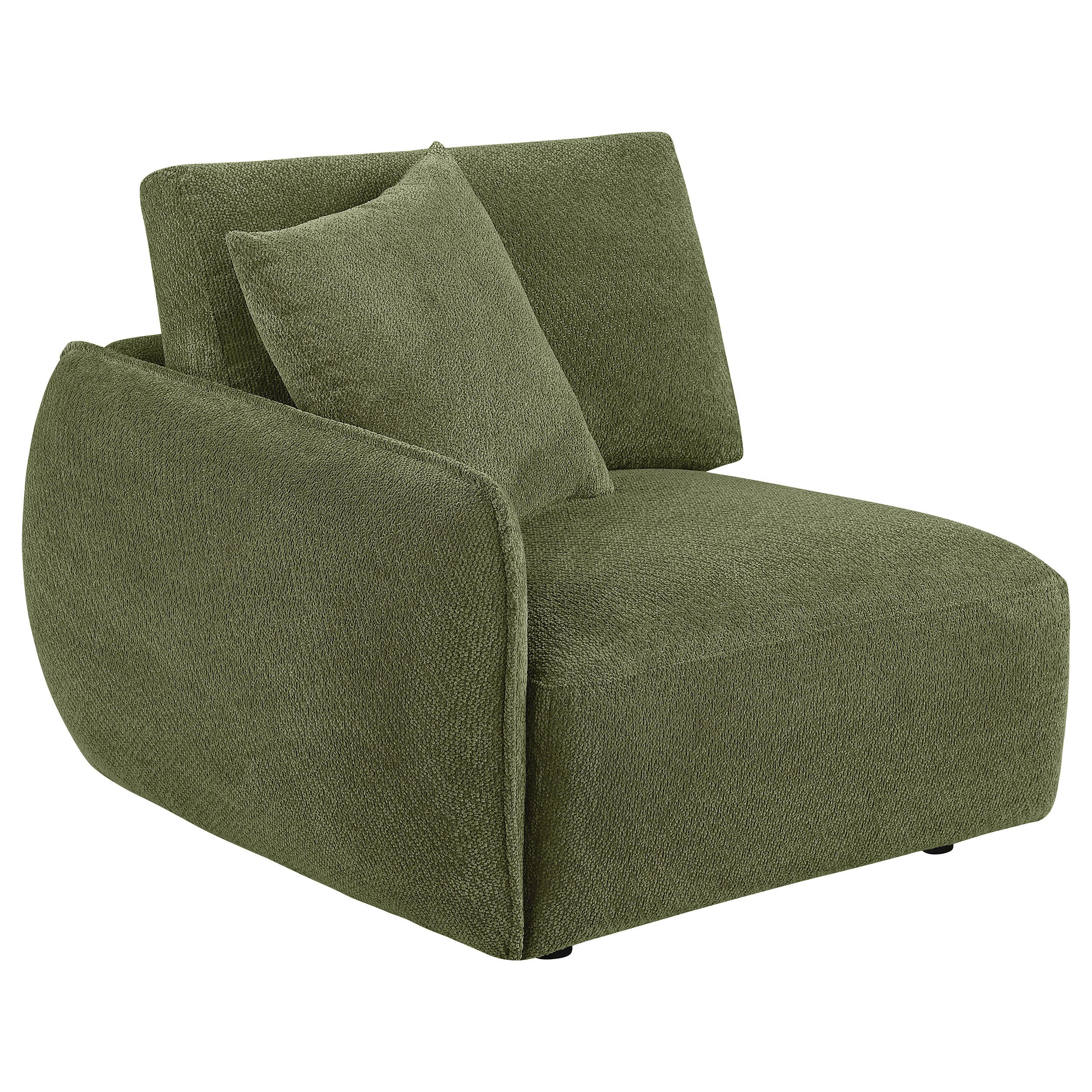  Coaster Furniture Elysia 551895-SETA 5-piece Chenille Upholstered Modular Sectional Sofa - Green IMAGE 13