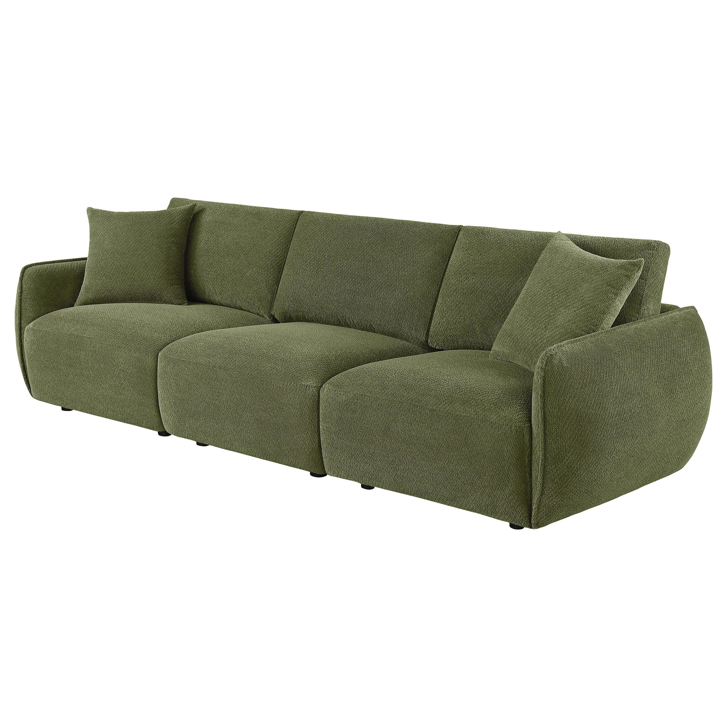  Coaster Furniture Elysia 551895-SOFA Chenille Upholstered Modular Lounge Sofa - Green IMAGE 2