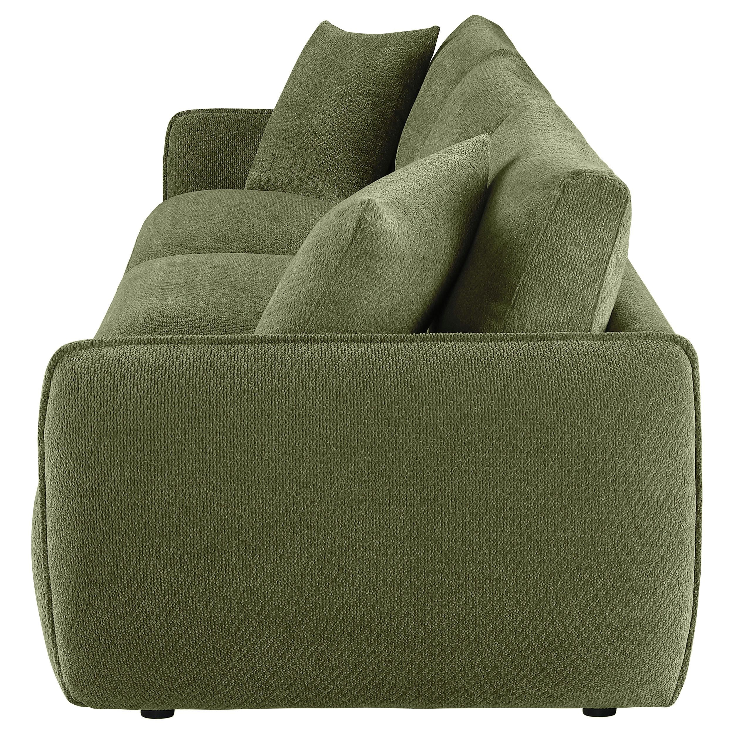  Coaster Furniture Elysia 551895-SOFA Chenille Upholstered Modular Lounge Sofa - Green IMAGE 5