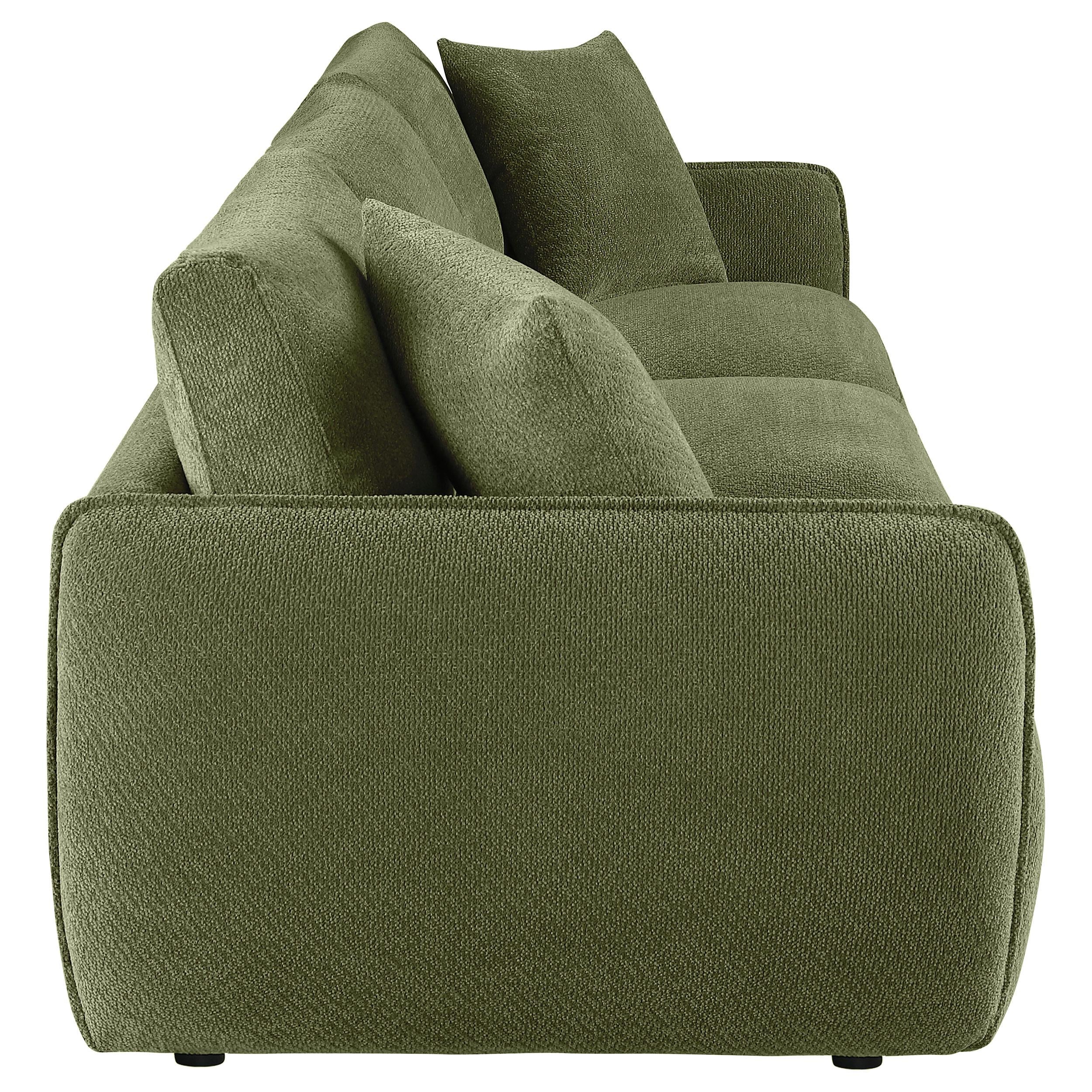  Coaster Furniture Elysia 551895-SOFA Chenille Upholstered Modular Lounge Sofa - Green IMAGE 7