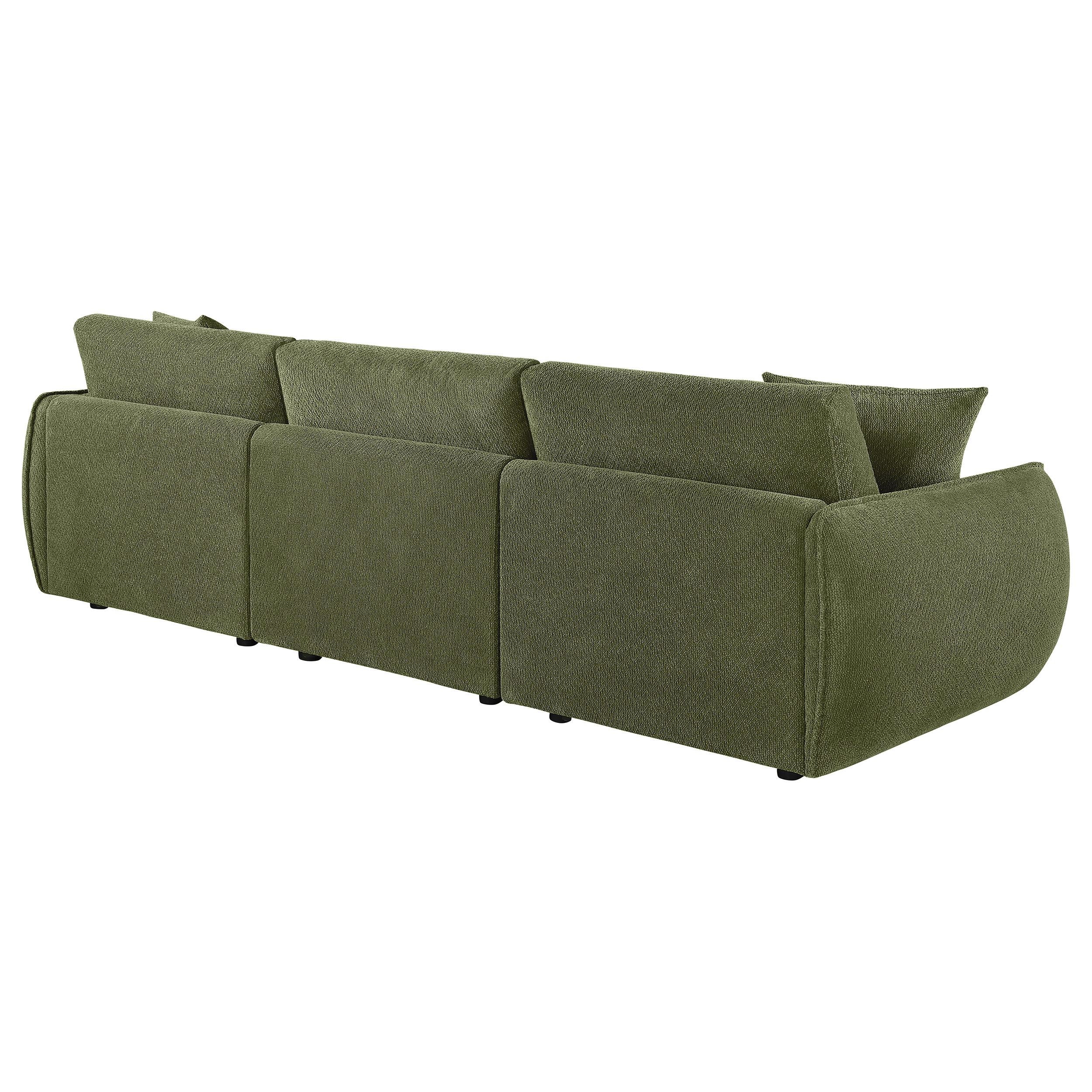  Coaster Furniture Elysia 551895-SOFA Chenille Upholstered Modular Lounge Sofa - Green IMAGE 8