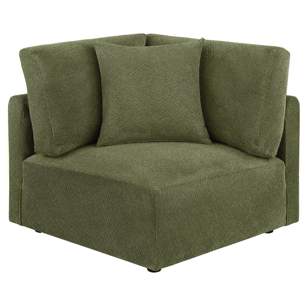 Coaster Furniture Elysia 551896 Chenille Upholstered Modular Corner Chair - Green