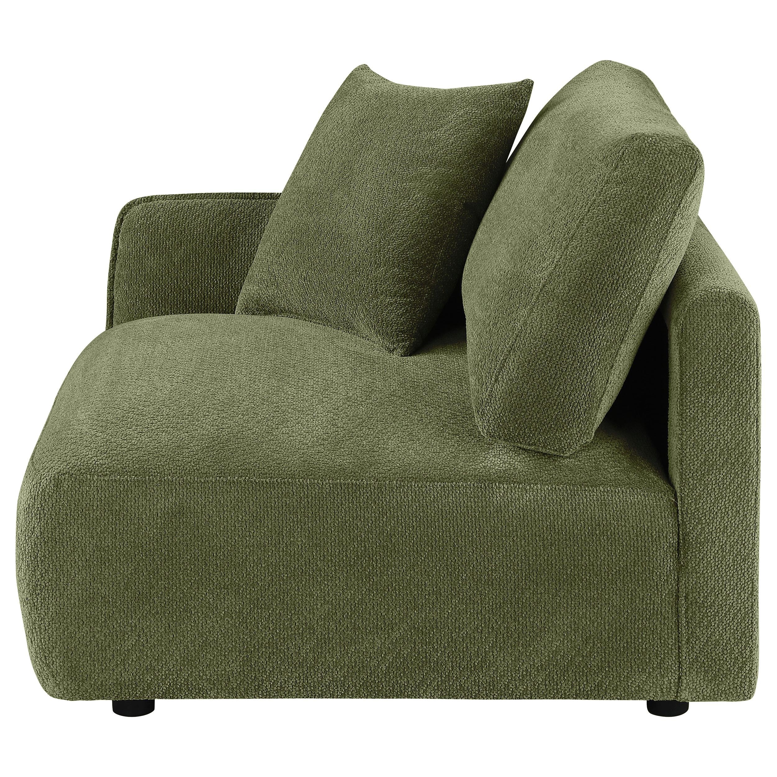  Coaster Furniture Elysia 551898LAF Chenille Upholstered Modular LAF Chair - Green IMAGE 1