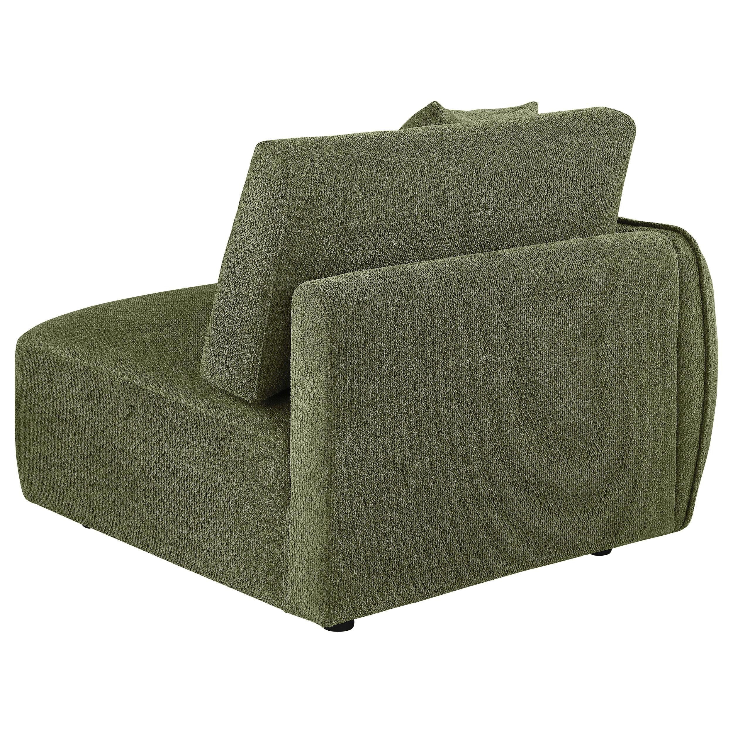  Coaster Furniture Elysia 551898LAF Chenille Upholstered Modular LAF Chair - Green IMAGE 3