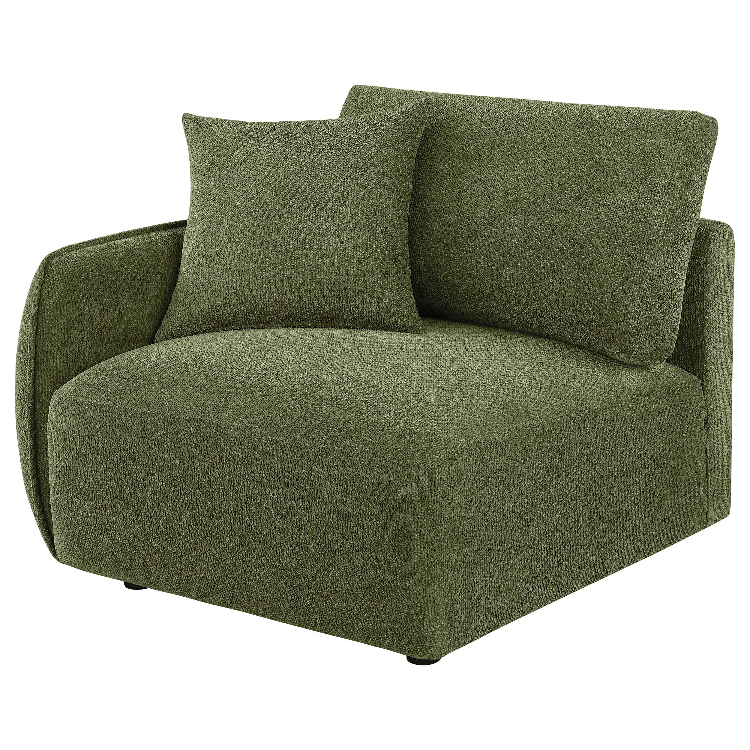  Coaster Furniture Elysia 551898LAF Chenille Upholstered Modular LAF Chair - Green IMAGE 9