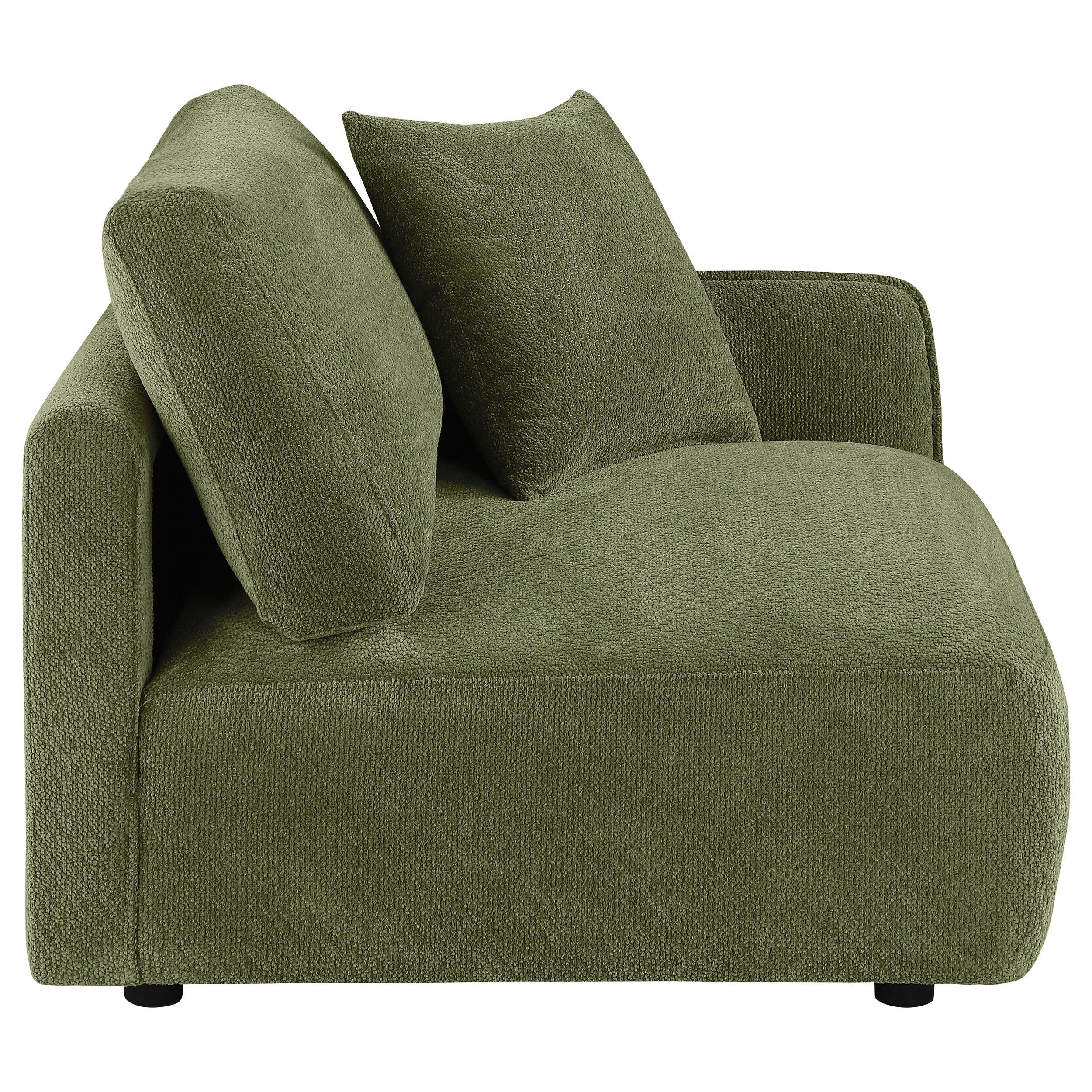  Coaster Furniture Elysia 551898RAF Chenille Upholstered Modular RAF Chair - Green IMAGE 1