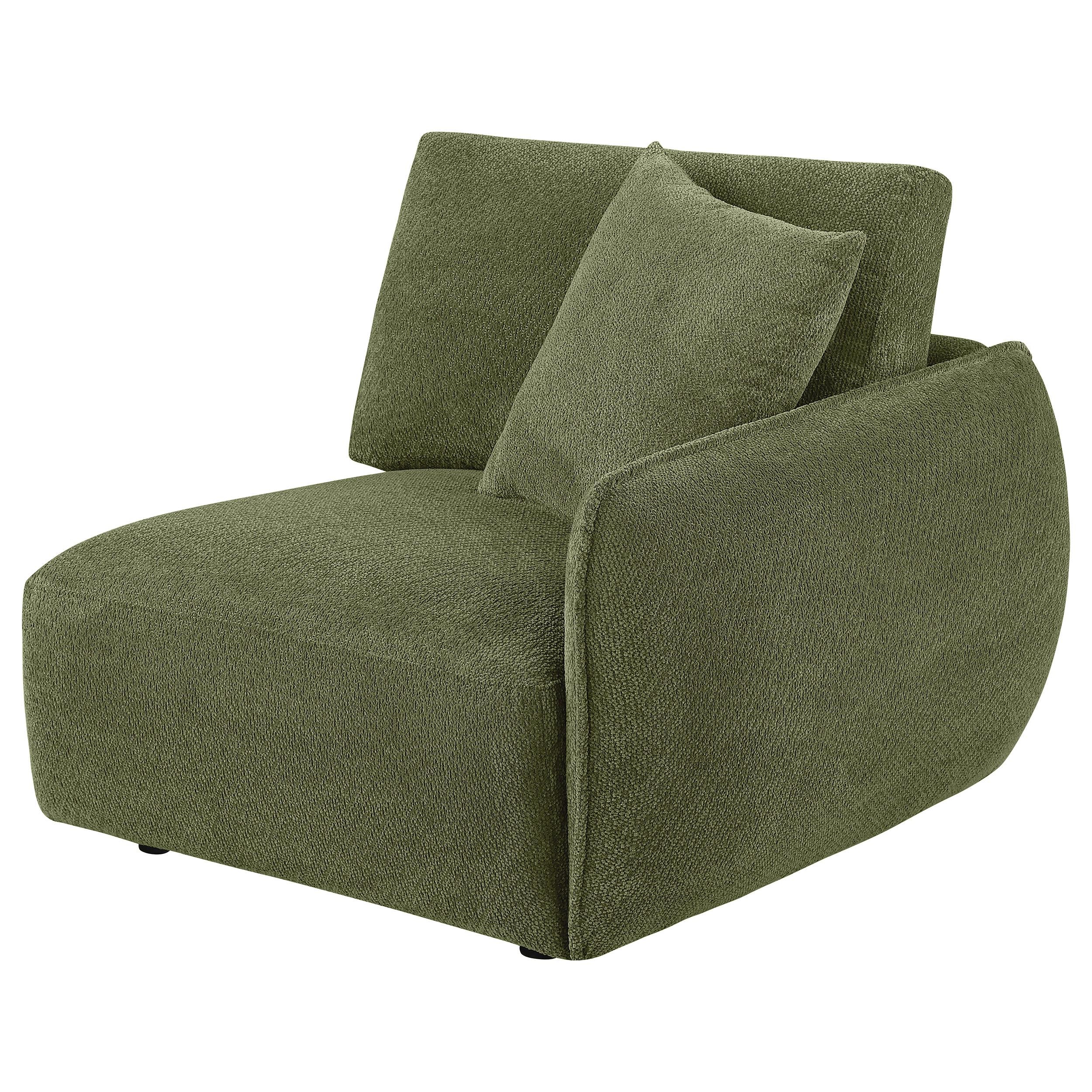  Coaster Furniture Elysia 551898RAF Chenille Upholstered Modular RAF Chair - Green IMAGE 8