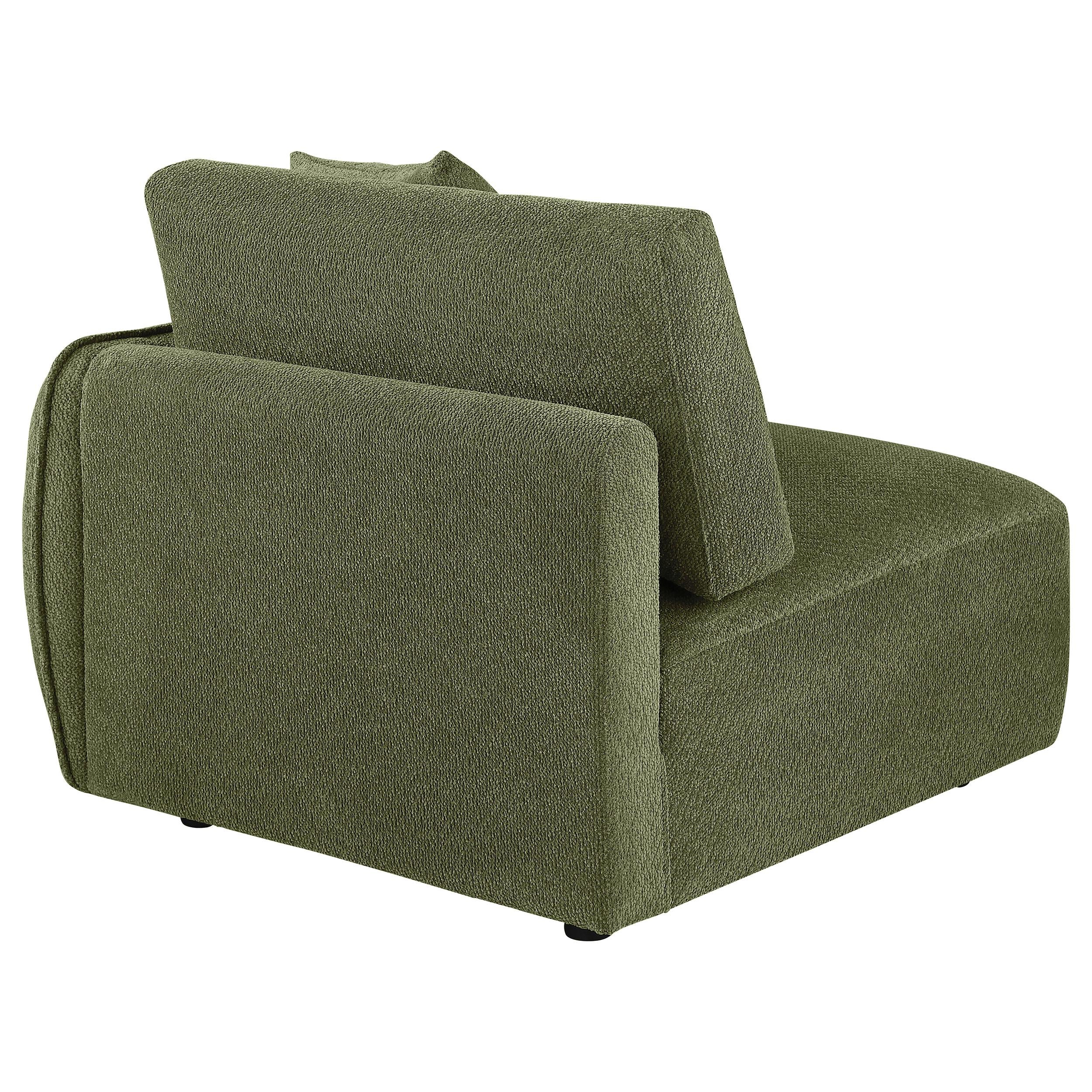  Coaster Furniture Elysia 551898RAF Chenille Upholstered Modular RAF Chair - Green IMAGE 9