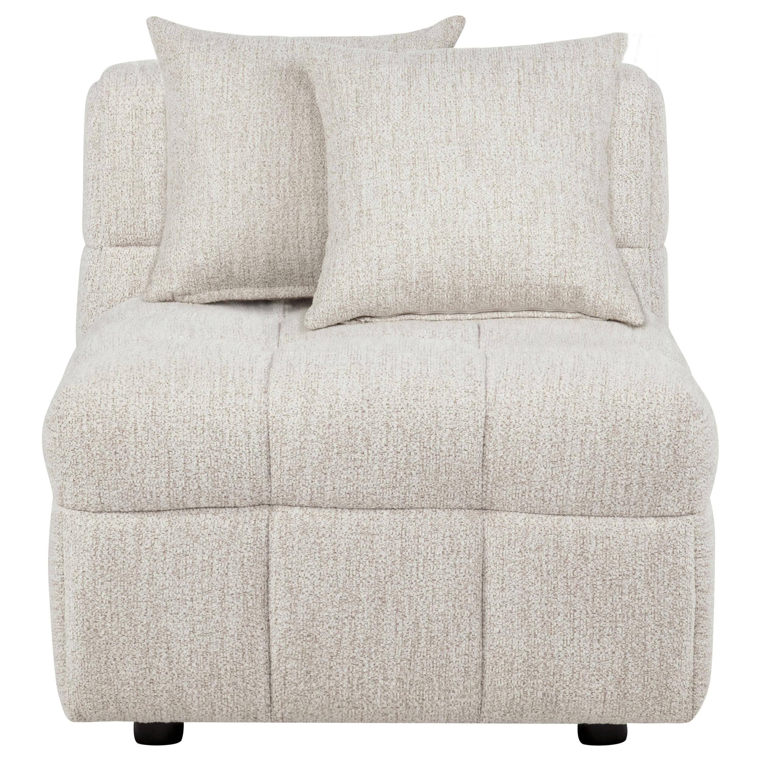  Coaster Furniture Amara 551911 Upholstered Armless Chair IMAGE 3