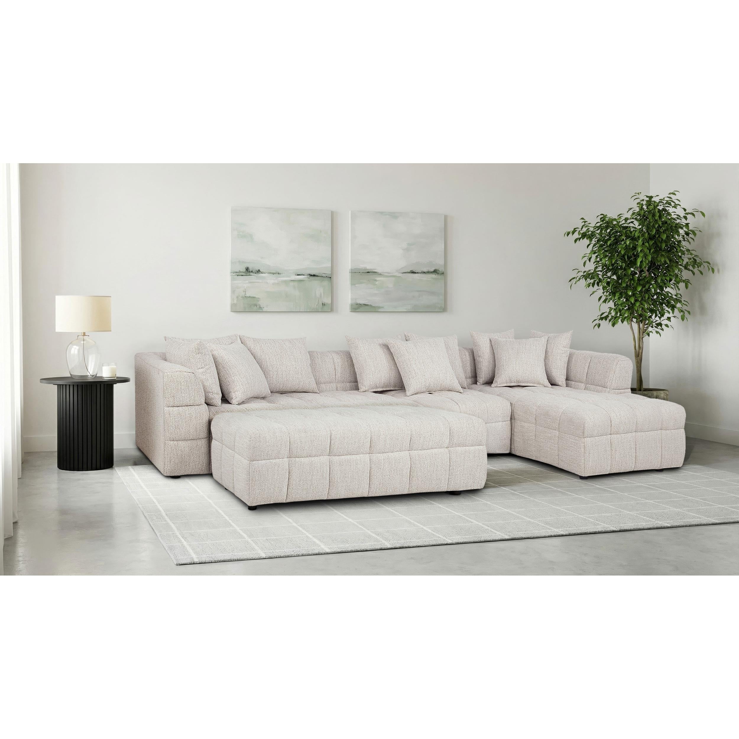 Coaster Furniture Amara 551911-SET 4-Piece Upholstered Sectional Sofa IMAGE 4
