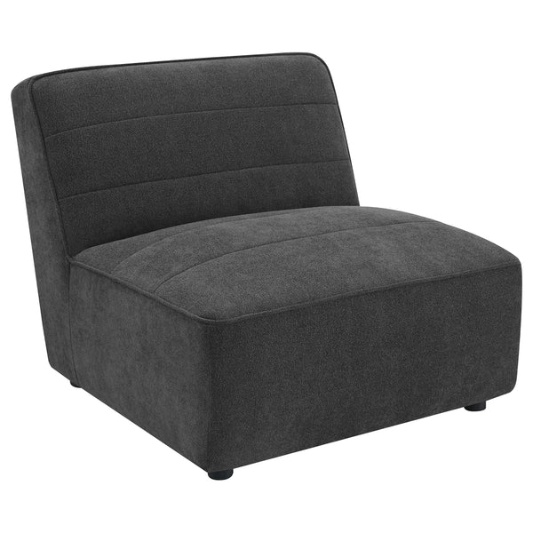 Coaster Furniture Sunny 552081 Upholstered Armless Chair - Dark Charcoal