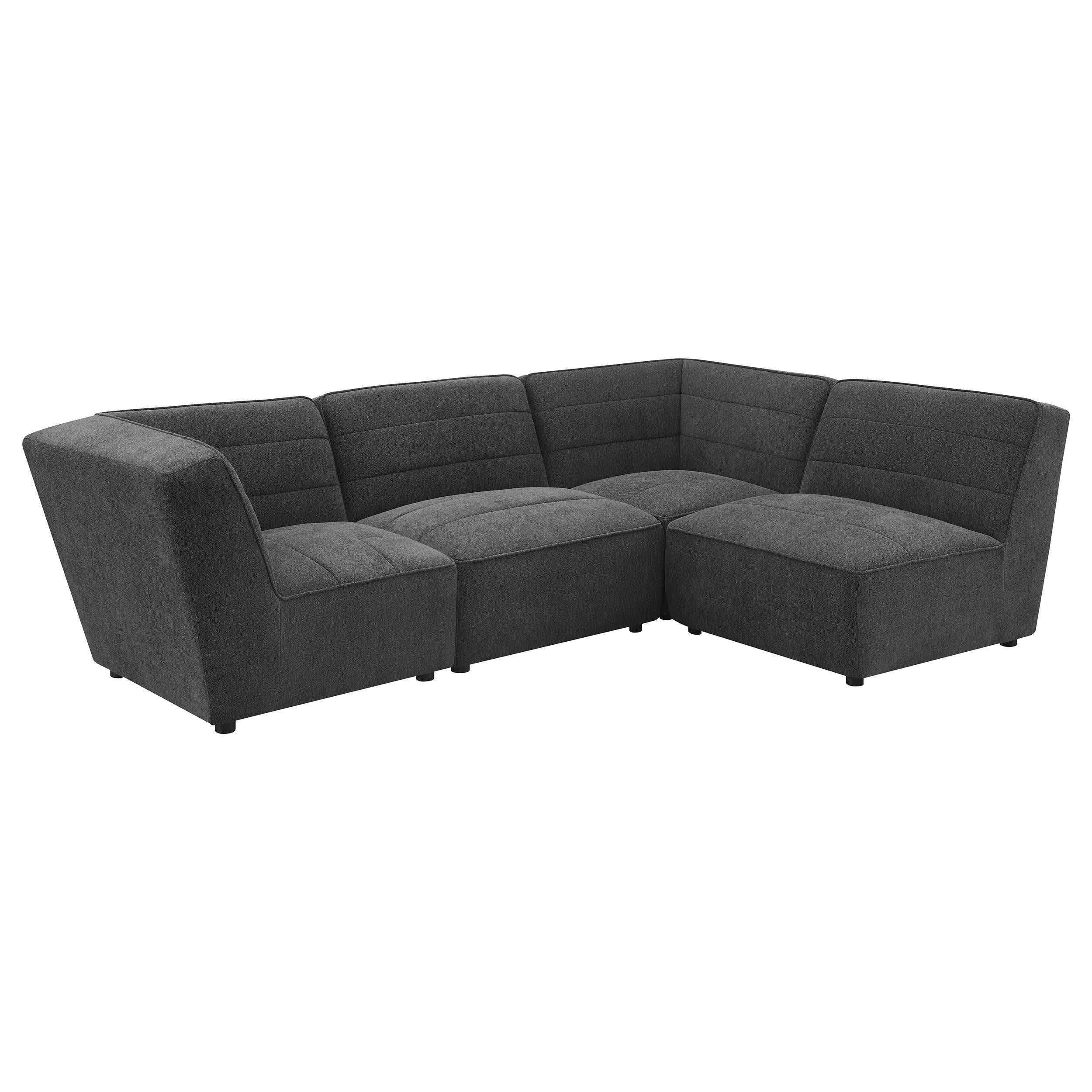  Coaster Furniture Sunny 552081 Upholstered Armless Chair - Dark Charcoal IMAGE 17