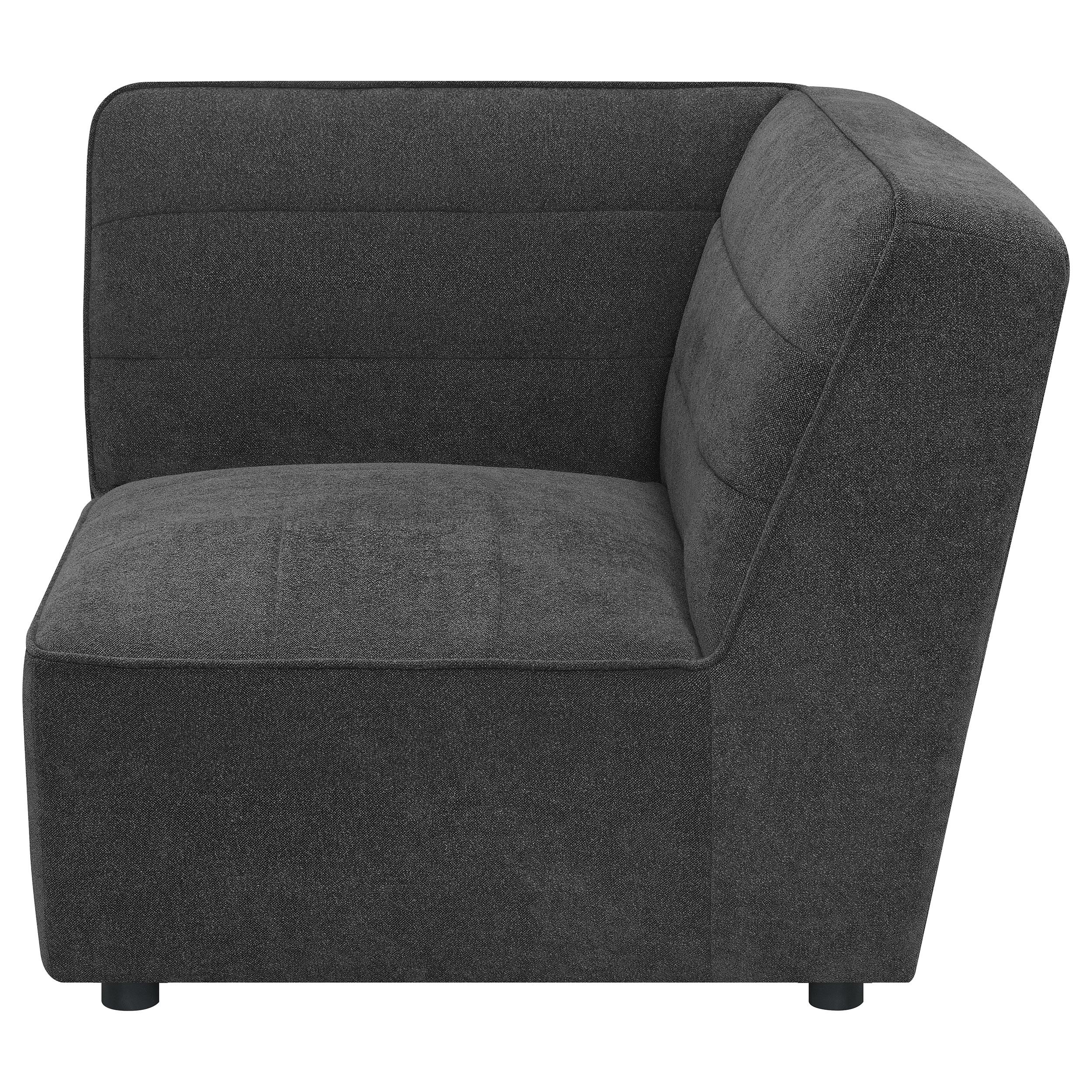  Coaster Furniture Sunny 552082 Upholstered Corner Chair - Dark Charcoal IMAGE 10