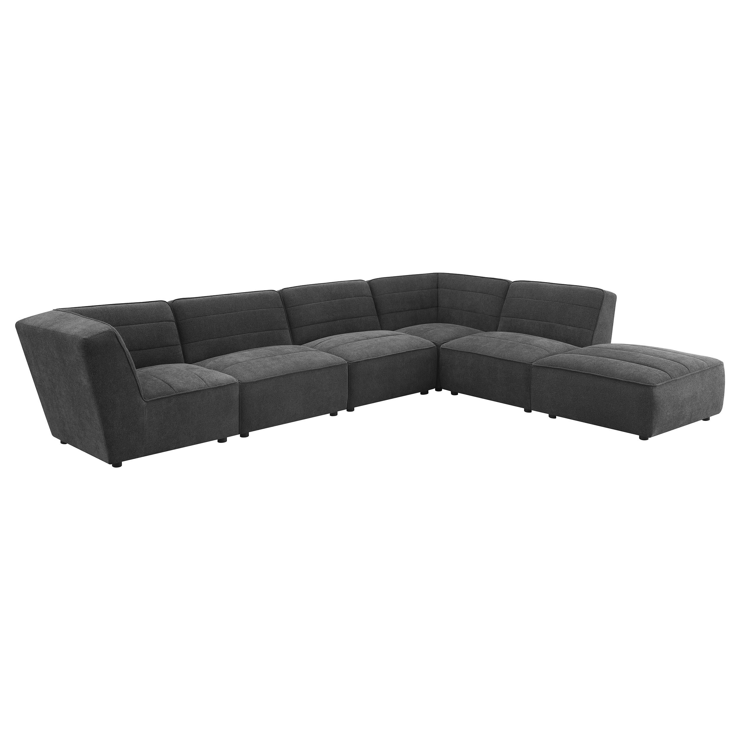  Coaster Furniture Sunny 552082 Upholstered Corner Chair - Dark Charcoal IMAGE 15