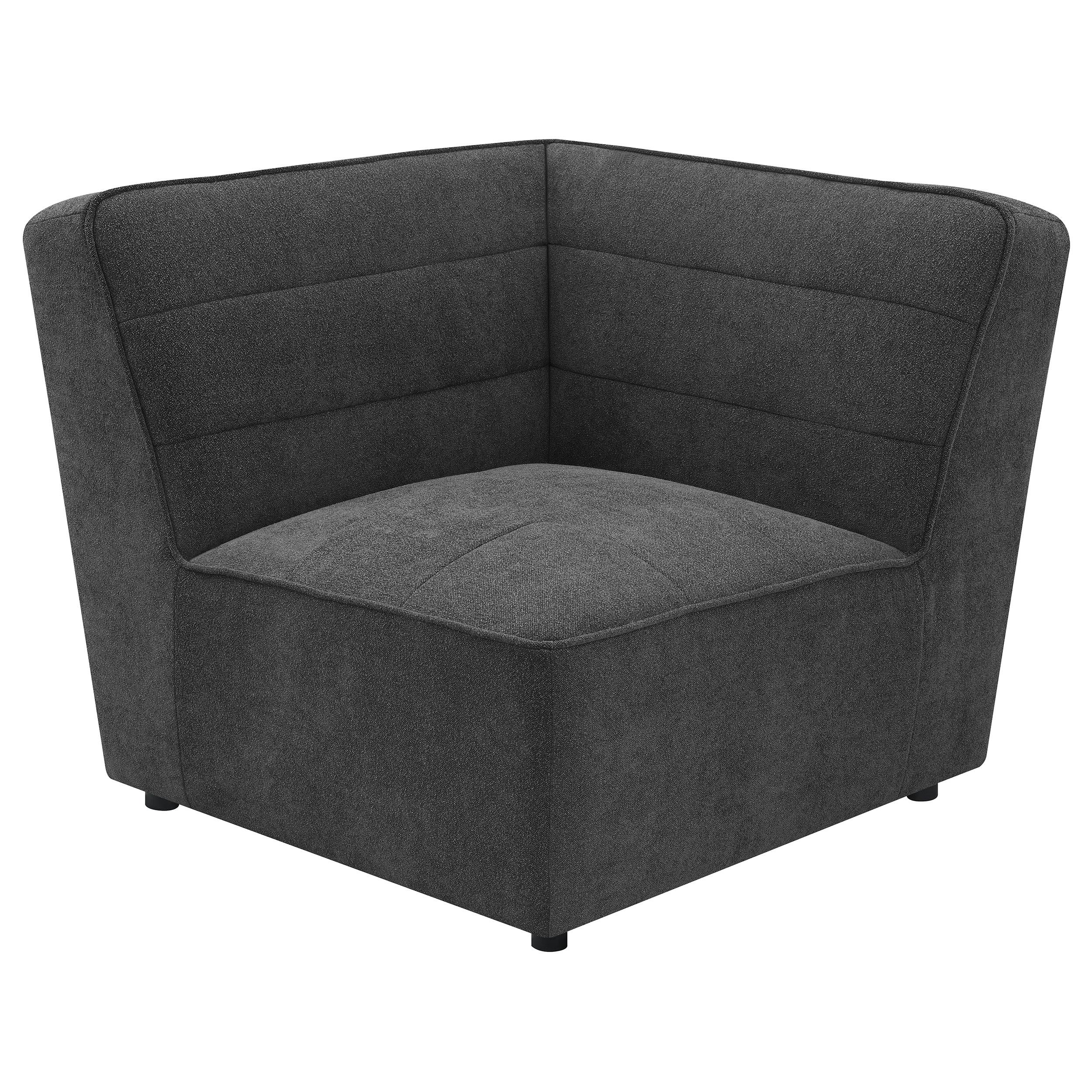  Coaster Furniture Sunny 552082 Upholstered Corner Chair - Dark Charcoal IMAGE 5