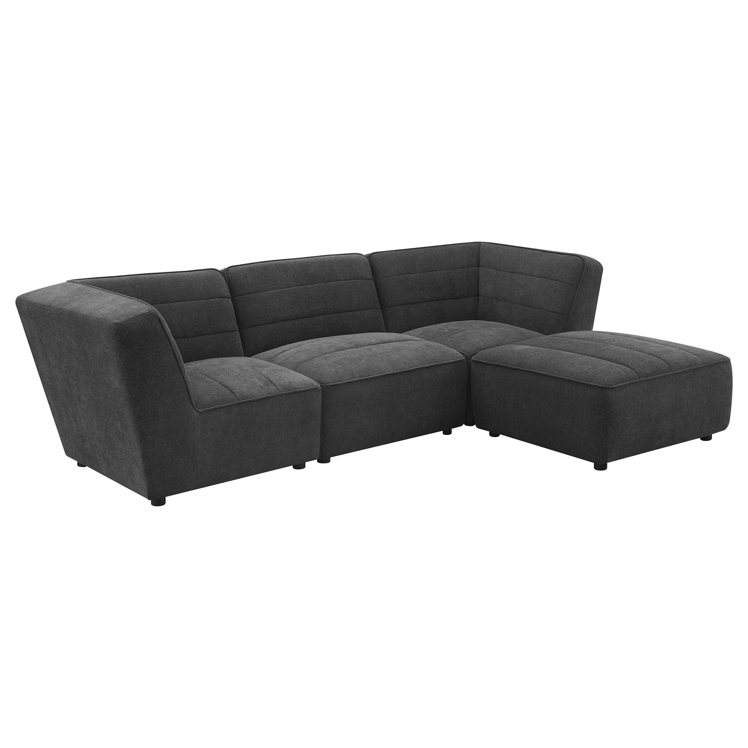  Coaster Furniture Sunny 552082 Upholstered Corner Chair - Dark Charcoal IMAGE 6