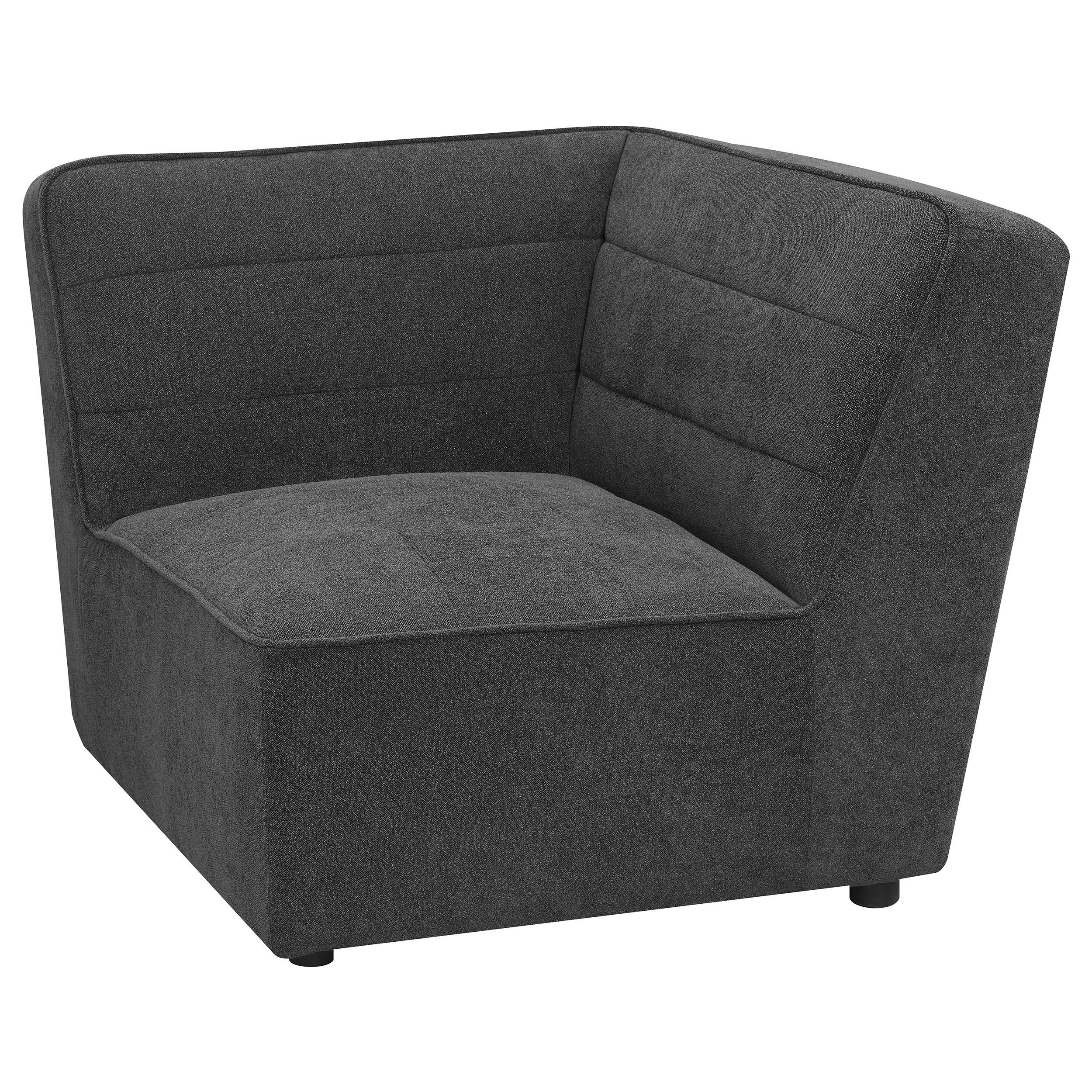  Coaster Furniture Sunny 552082 Upholstered Corner Chair - Dark Charcoal IMAGE 8