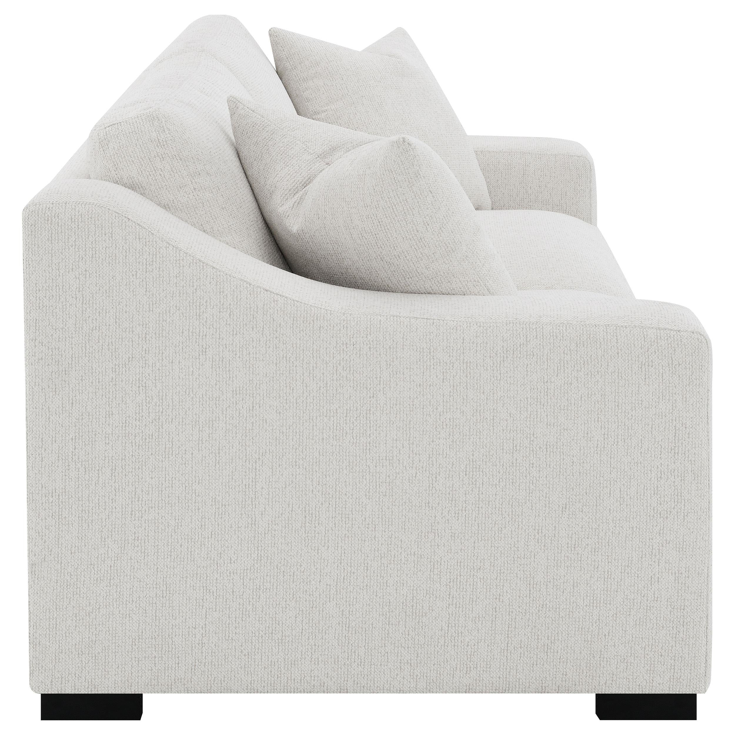 Coaster Furniture Ashlyn 552091 Fabric Upholstered Track Arm Sofa - Sand IMAGE 10