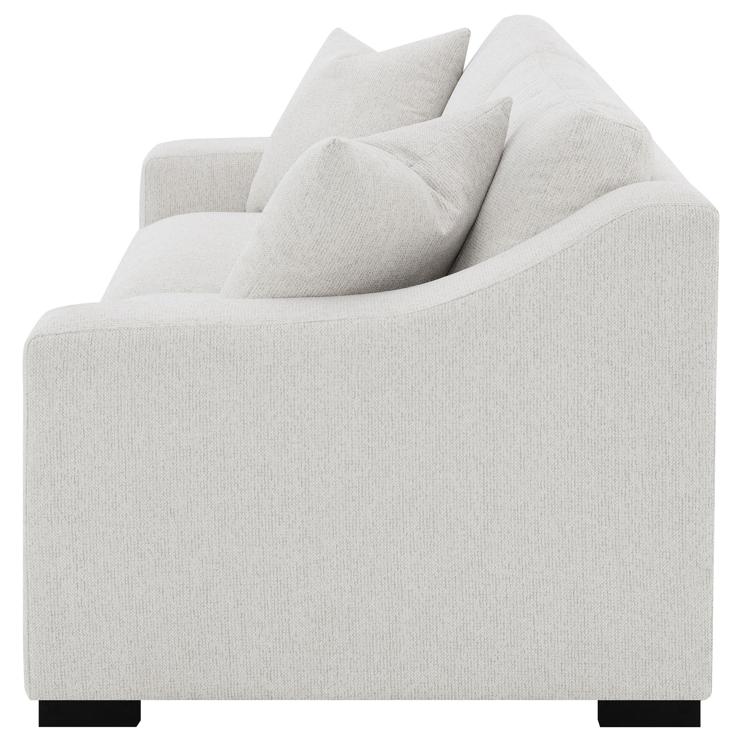  Coaster Furniture Ashlyn 552091 Fabric Upholstered Track Arm Sofa - Sand IMAGE 2
