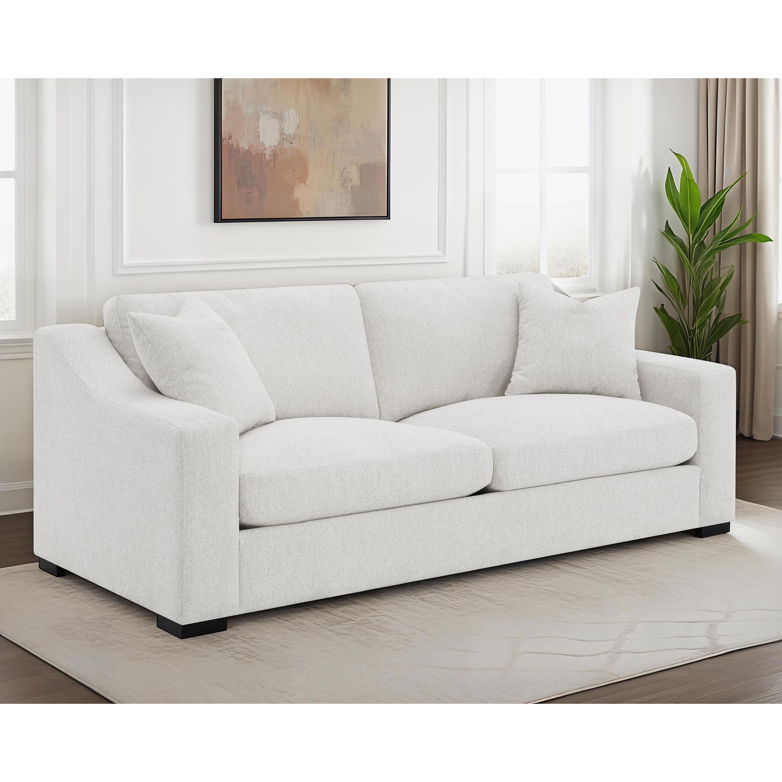  Coaster Furniture Ashlyn 552091 Fabric Upholstered Track Arm Sofa - Sand IMAGE 3