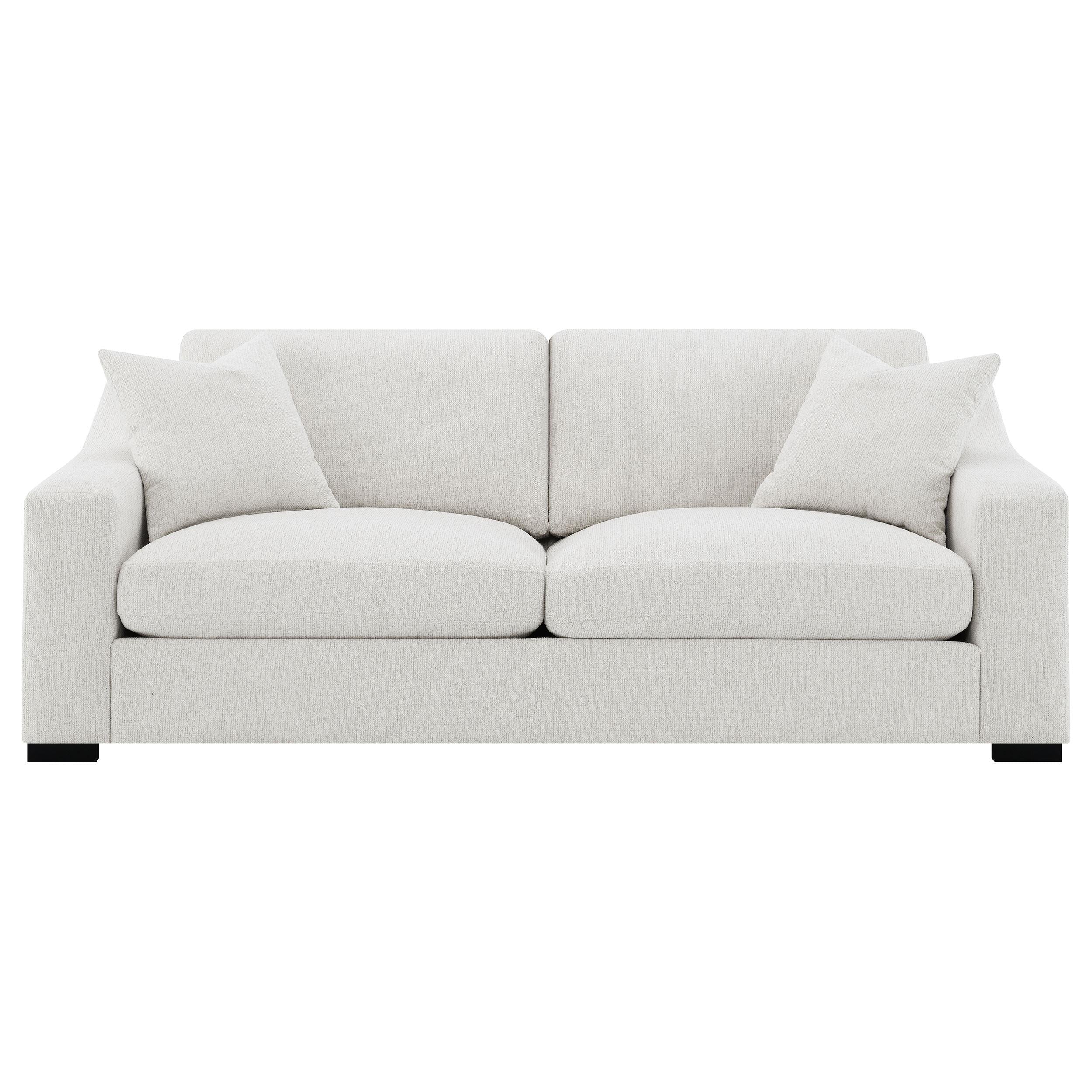  Coaster Furniture Ashlyn 552091 Fabric Upholstered Track Arm Sofa - Sand IMAGE 6