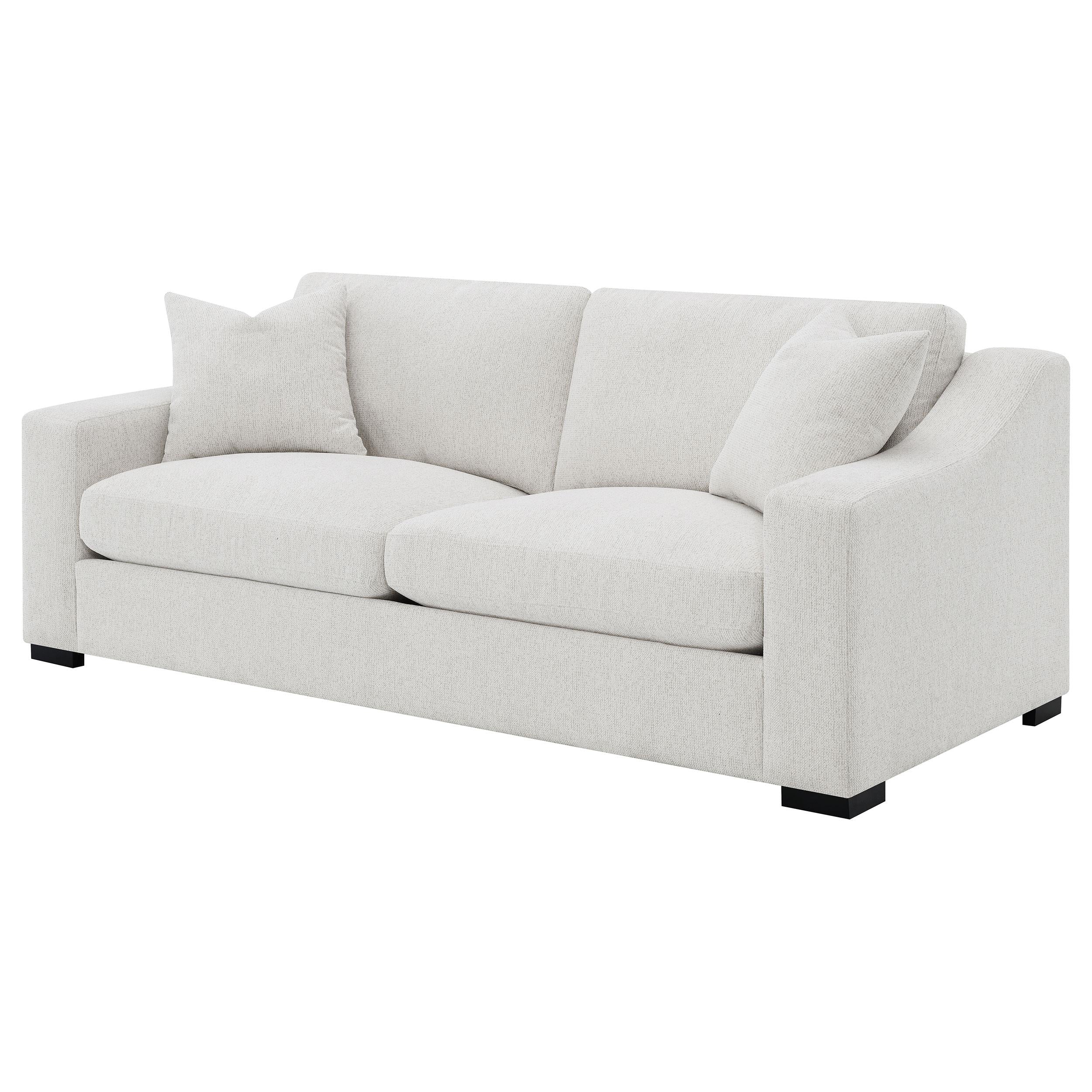  Coaster Furniture Ashlyn 552091 Fabric Upholstered Track Arm Sofa - Sand IMAGE 9