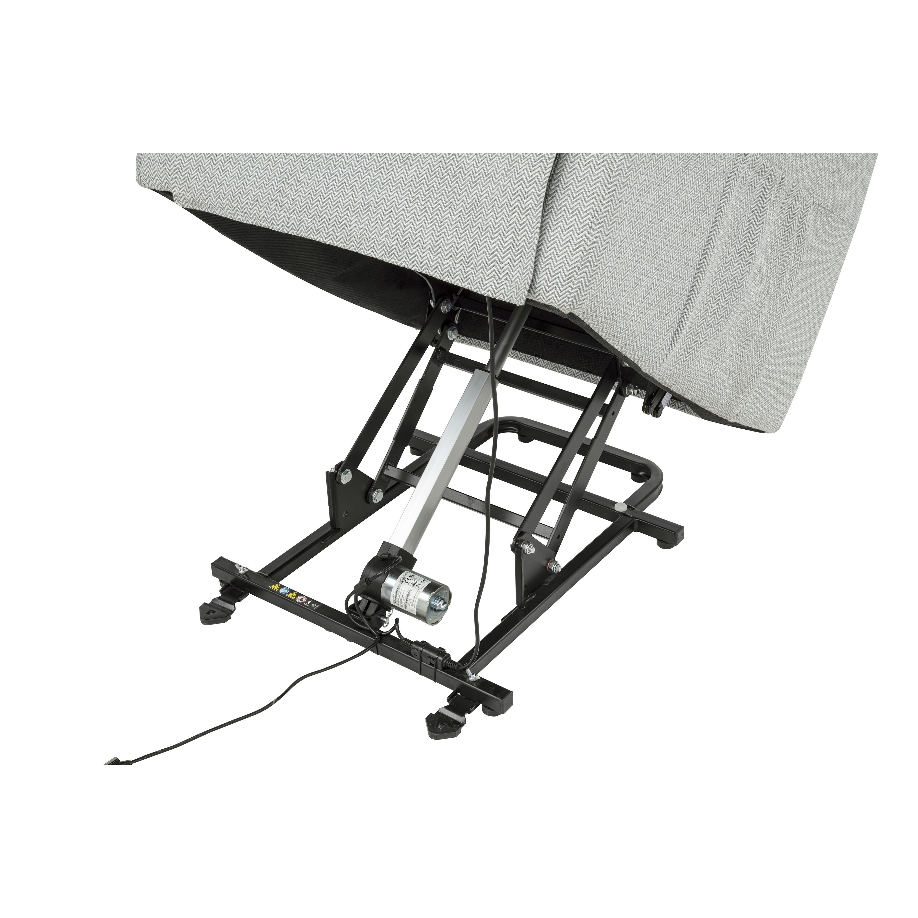  Coaster Furniture Dayes 600130P Upholstered Power Lift Recliner Chair - Light Grey IMAGE 10