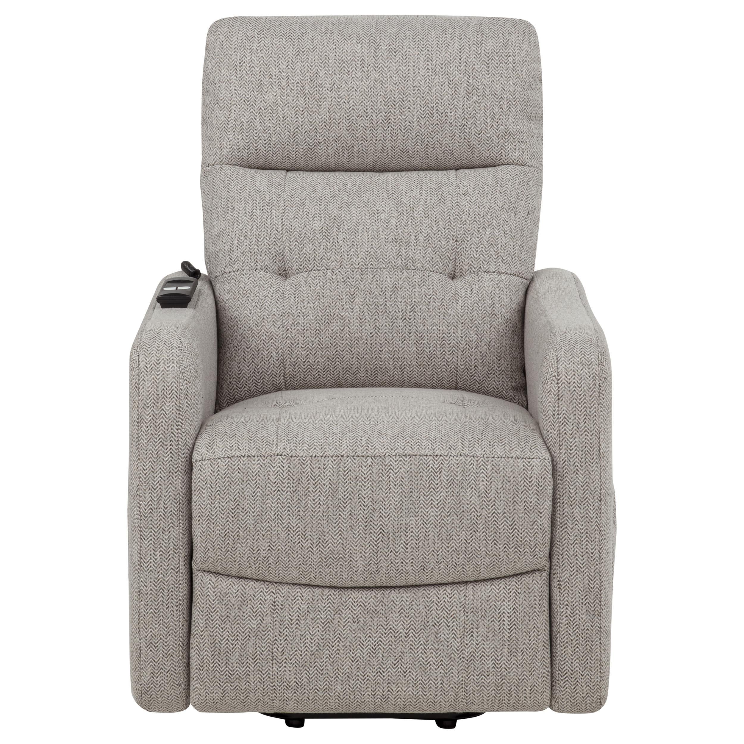  Coaster Furniture Dayes 600131P Upholstered Power Lift Recliner Chair - Taupe IMAGE 6