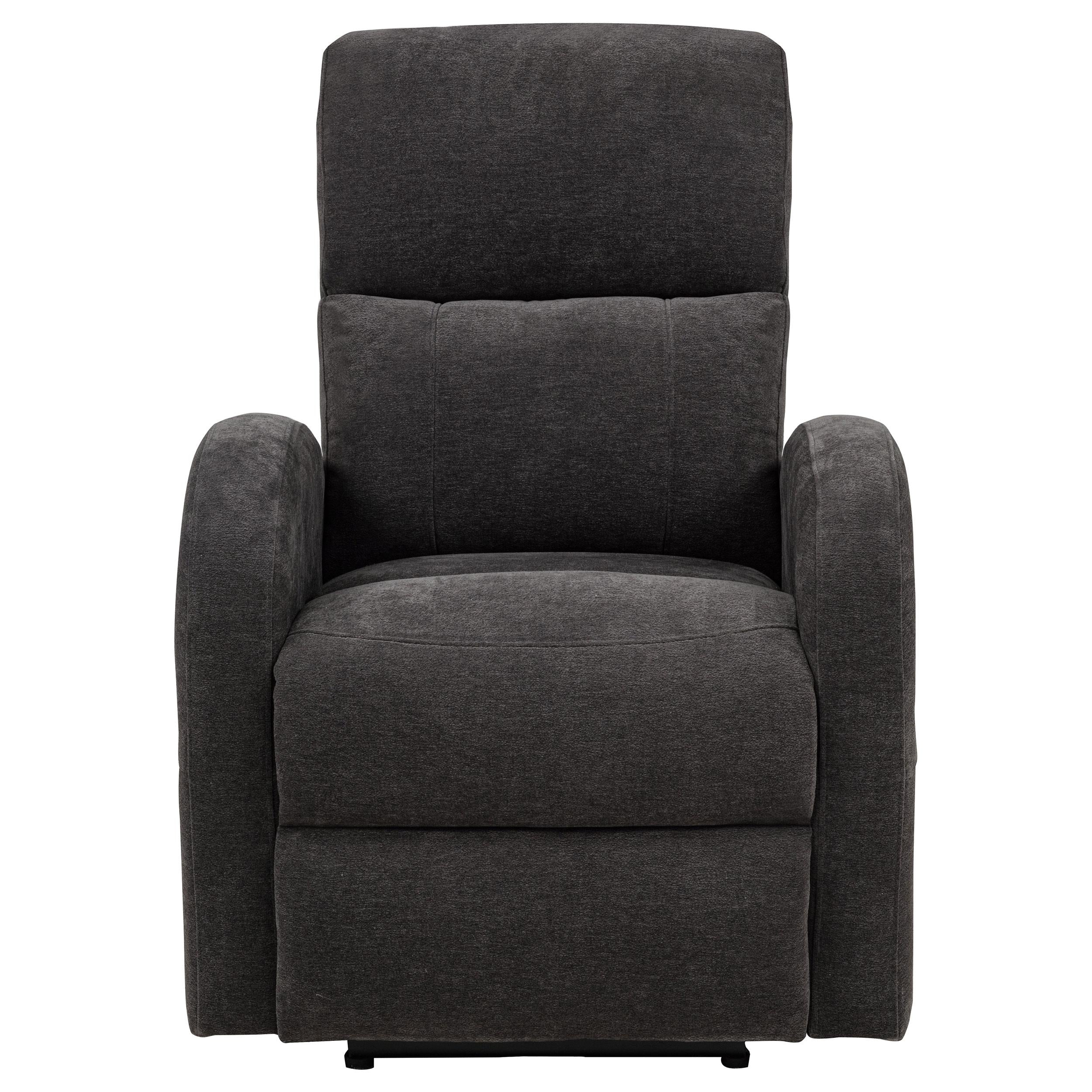  Coaster Furniture Grant 603293P Fabric Upholstered Power Recliner Chair - Charcoal Grey IMAGE 8