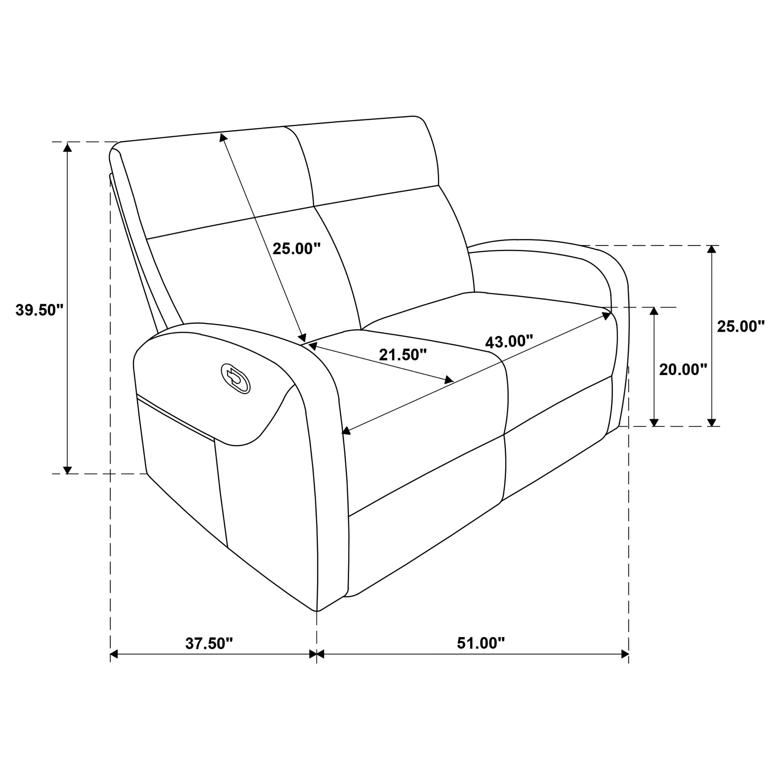  Coaster Furniture Hamilton 603372 Chenille Upholstered Manual Reclining Loveseat - Sand IMAGE 11