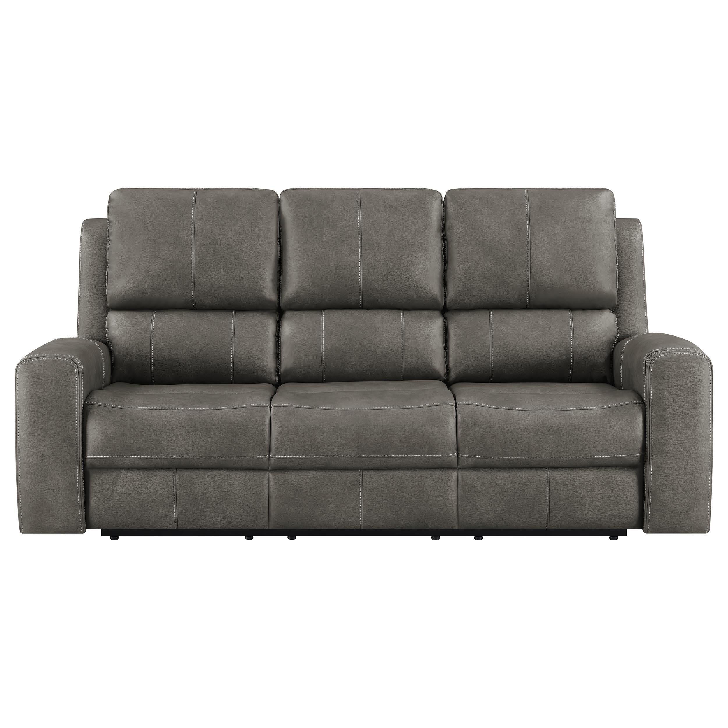 Coaster Furniture Brickston 603431PPP Triple Power Reclining Sofa - Charcoal IMAGE 10